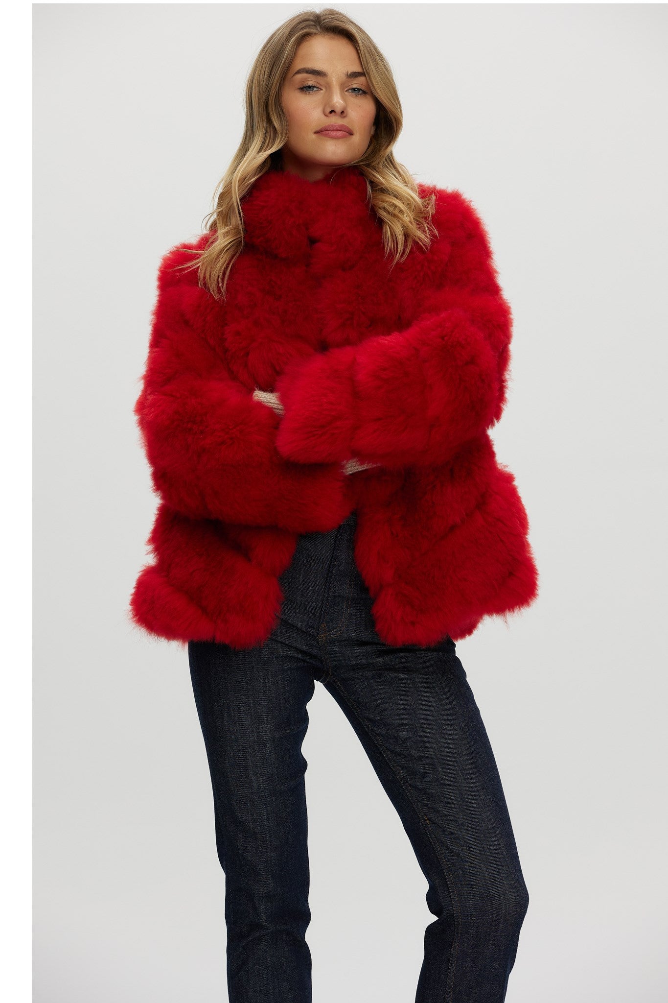 Select Cashmere Goat Diagonal Jacket