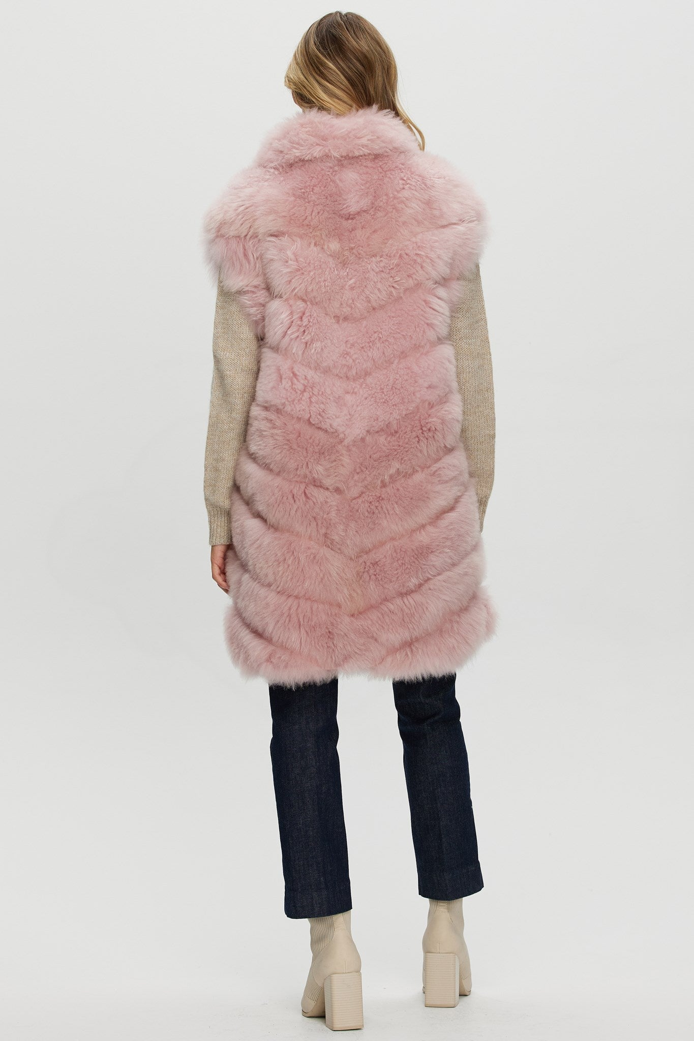 Select Cashmere Goat Diagonal Vest