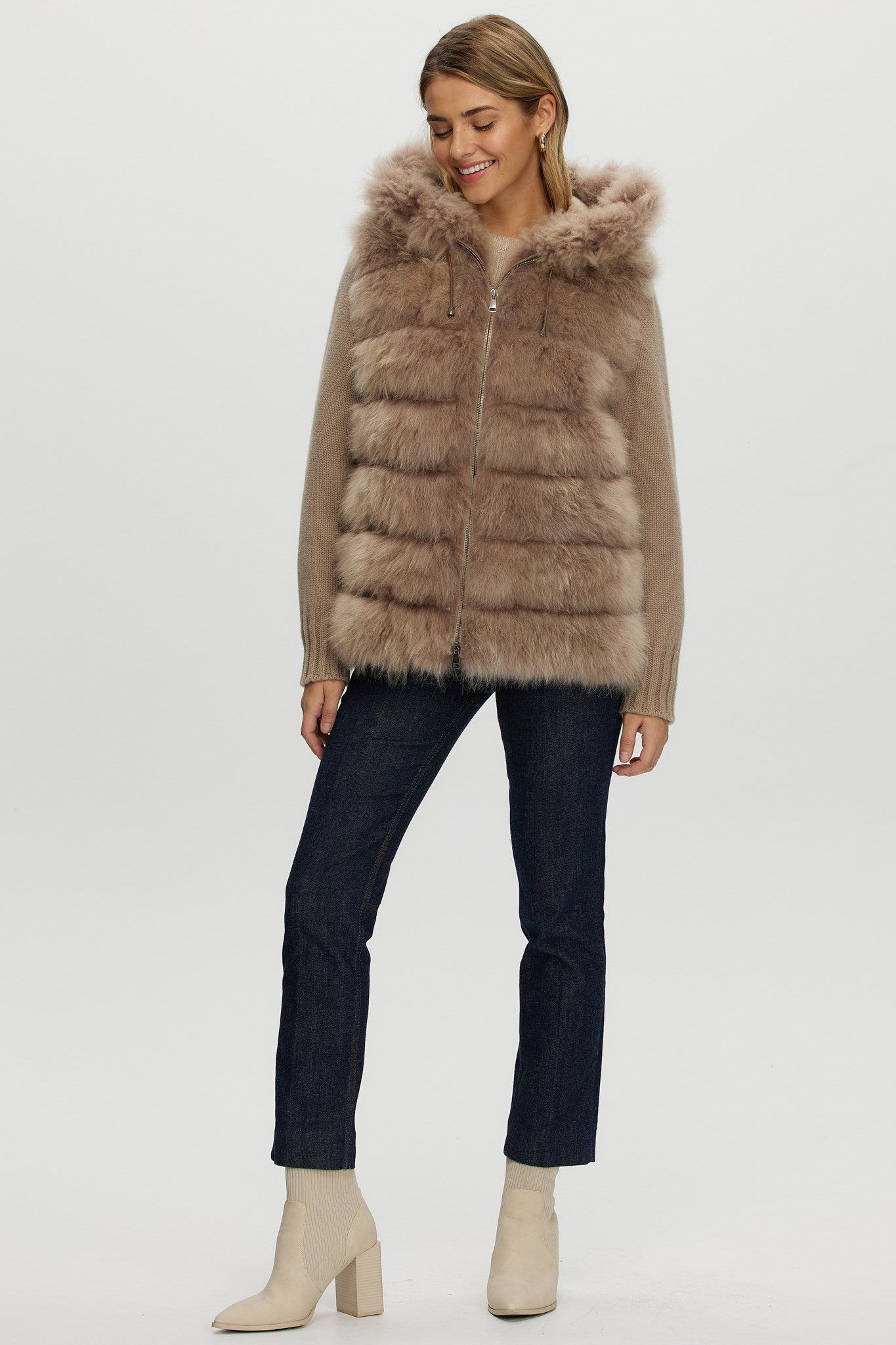 Parka Crafted From Select Cashmere Goat with Loro Piana Cashmere Sleeves and Back