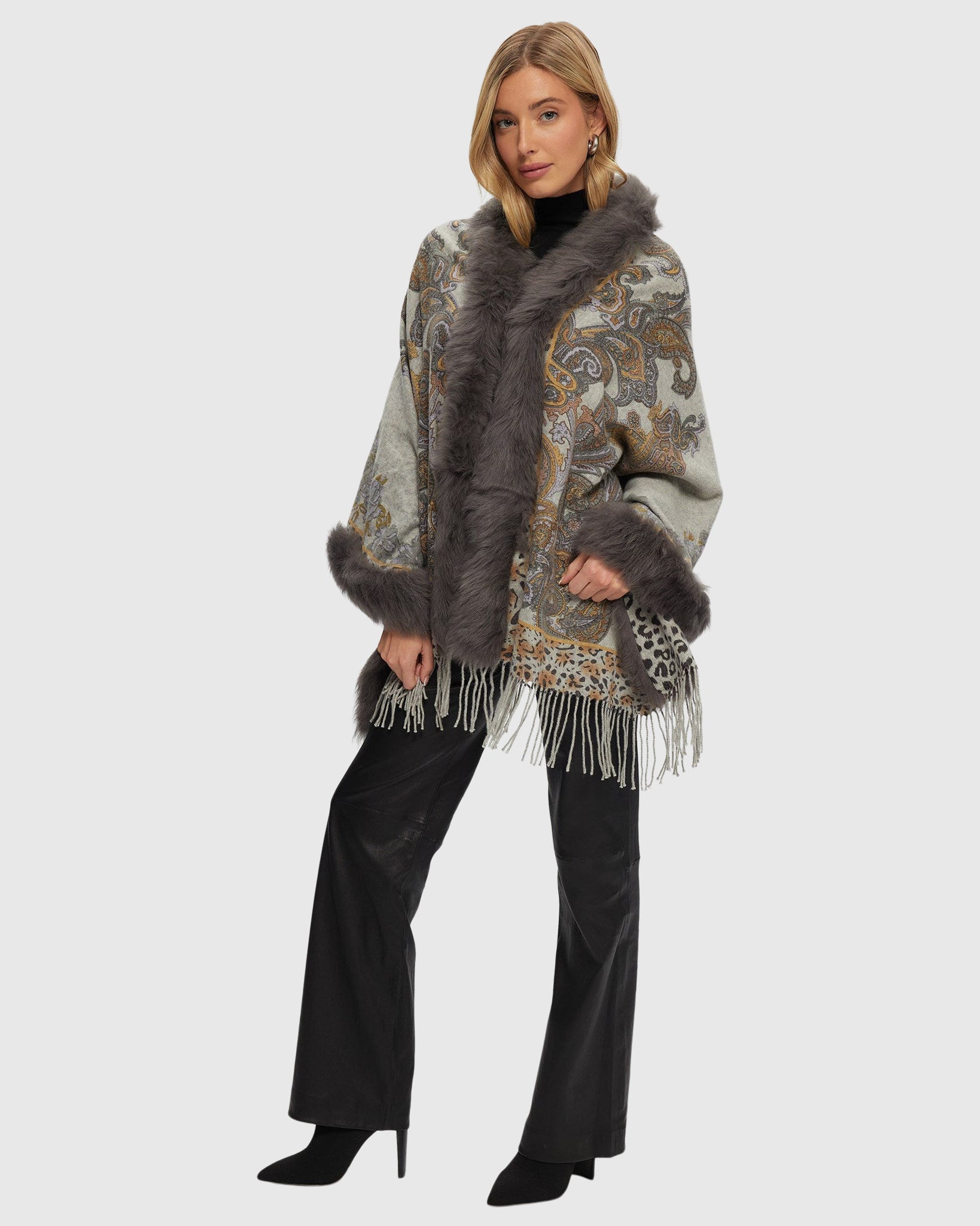 #Color_GRAY PAISLEY/ANIMAL PRINT