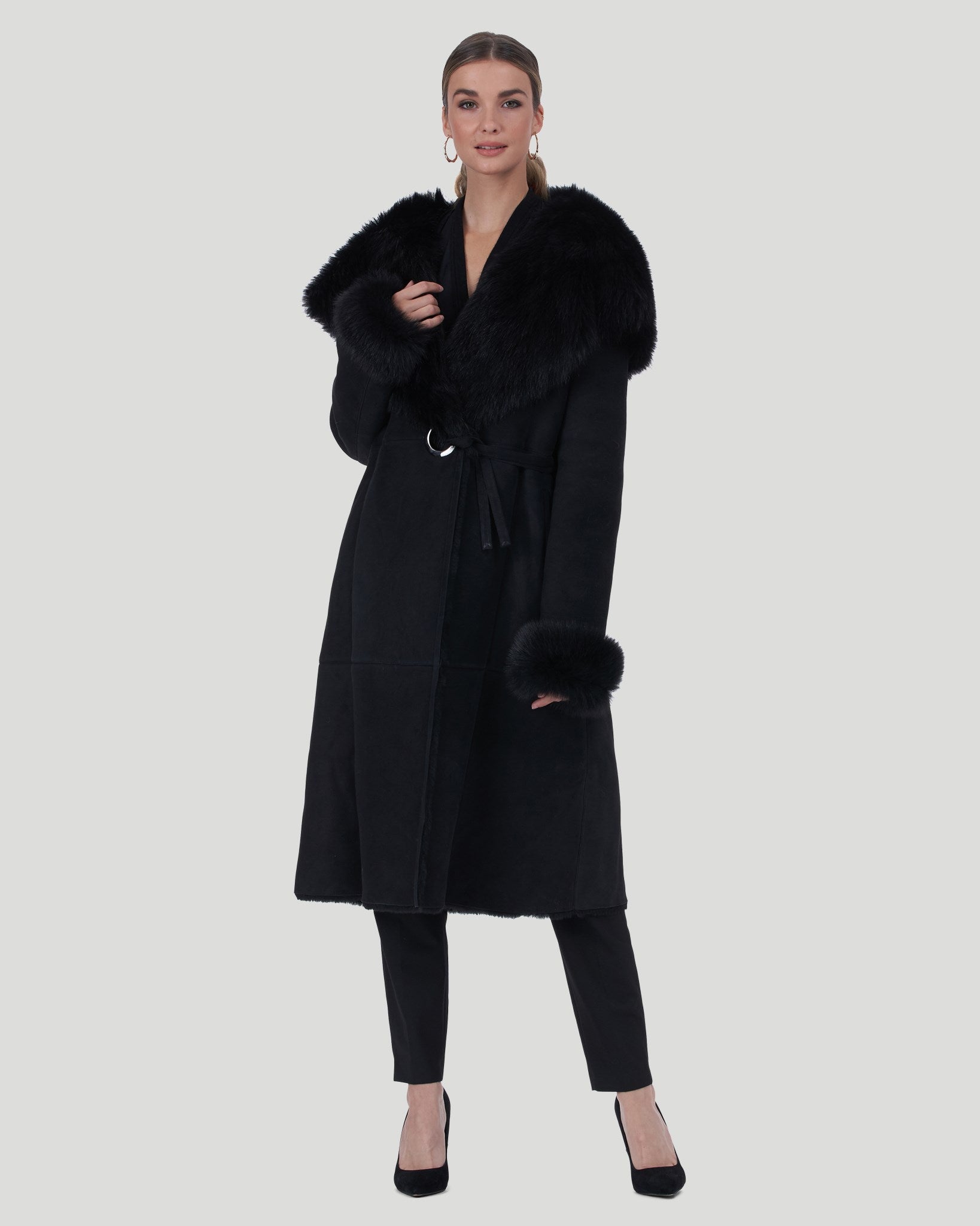 Hooded toscana coat best sale