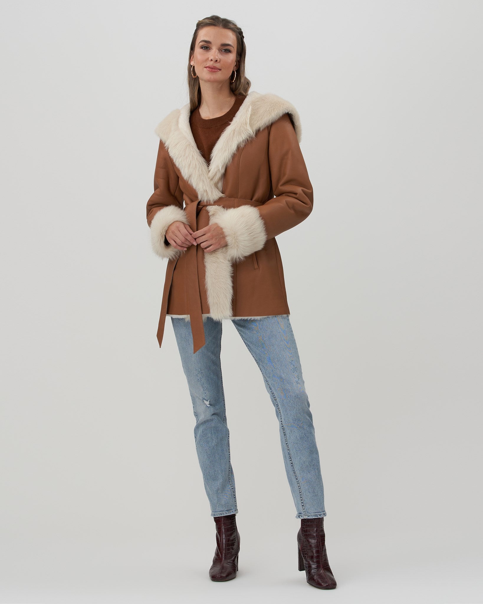 Lamb shearling jacket hotsell