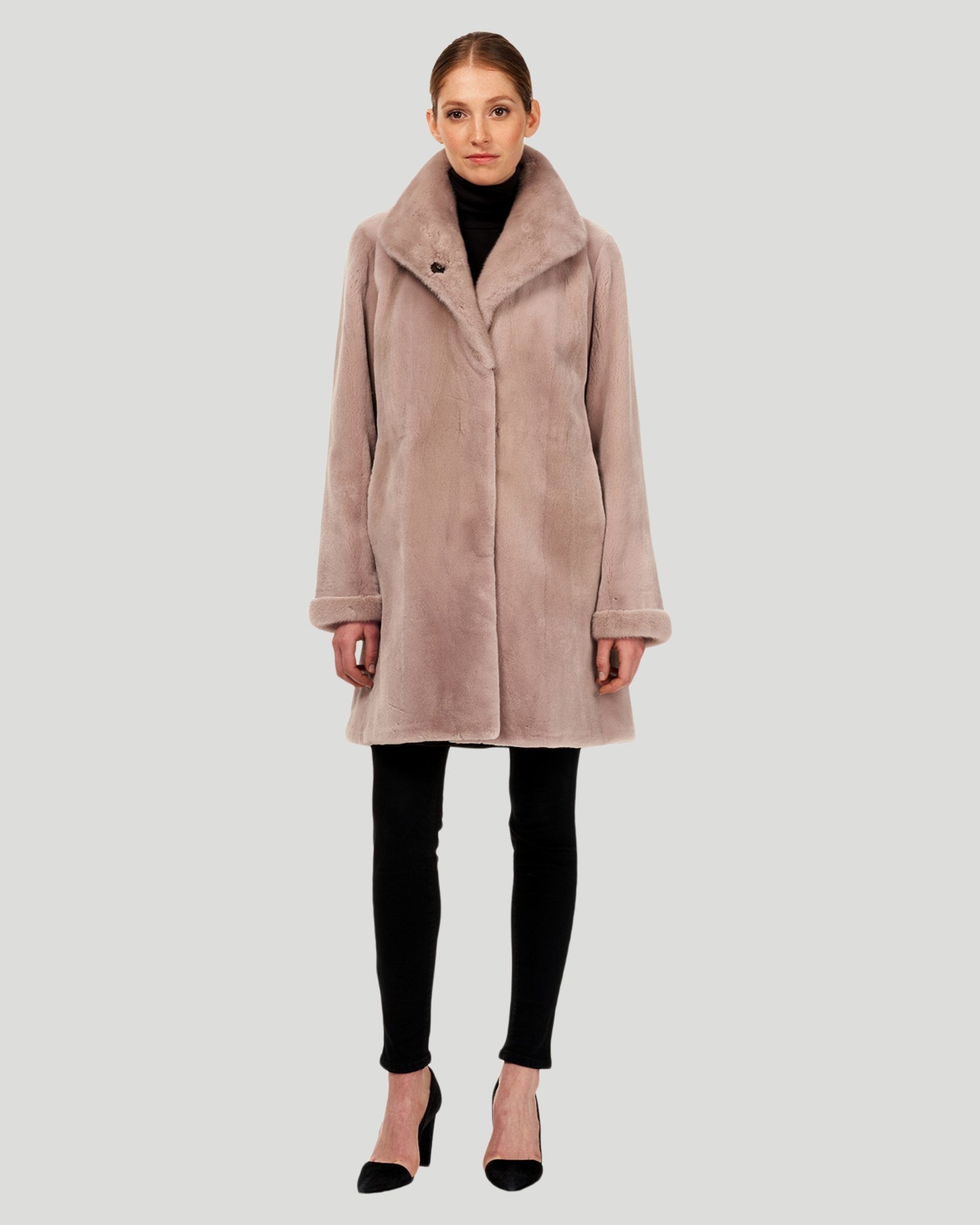 Sheared Mink Reversible Short Coat