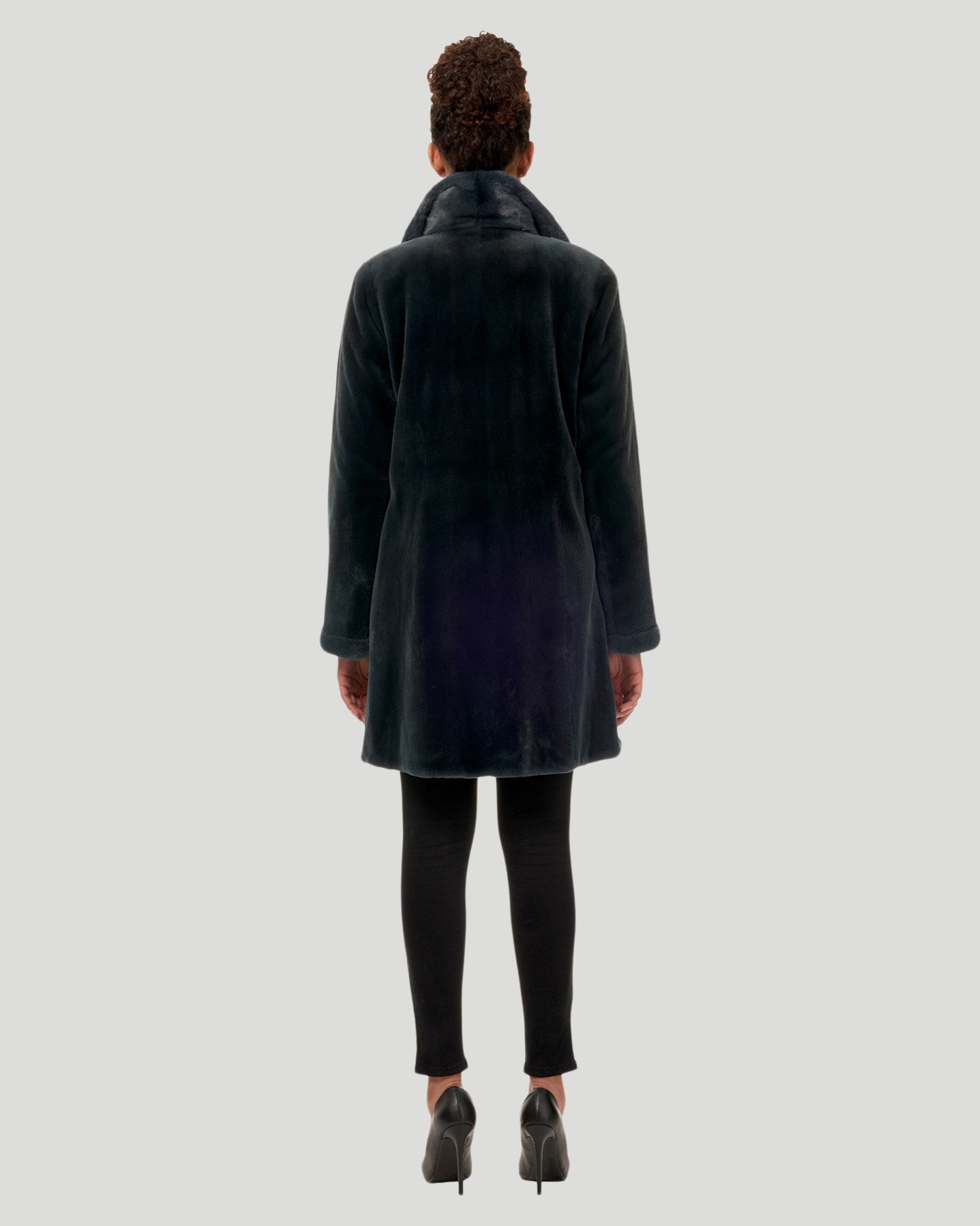 Sheared Mink Reversible Short Coat