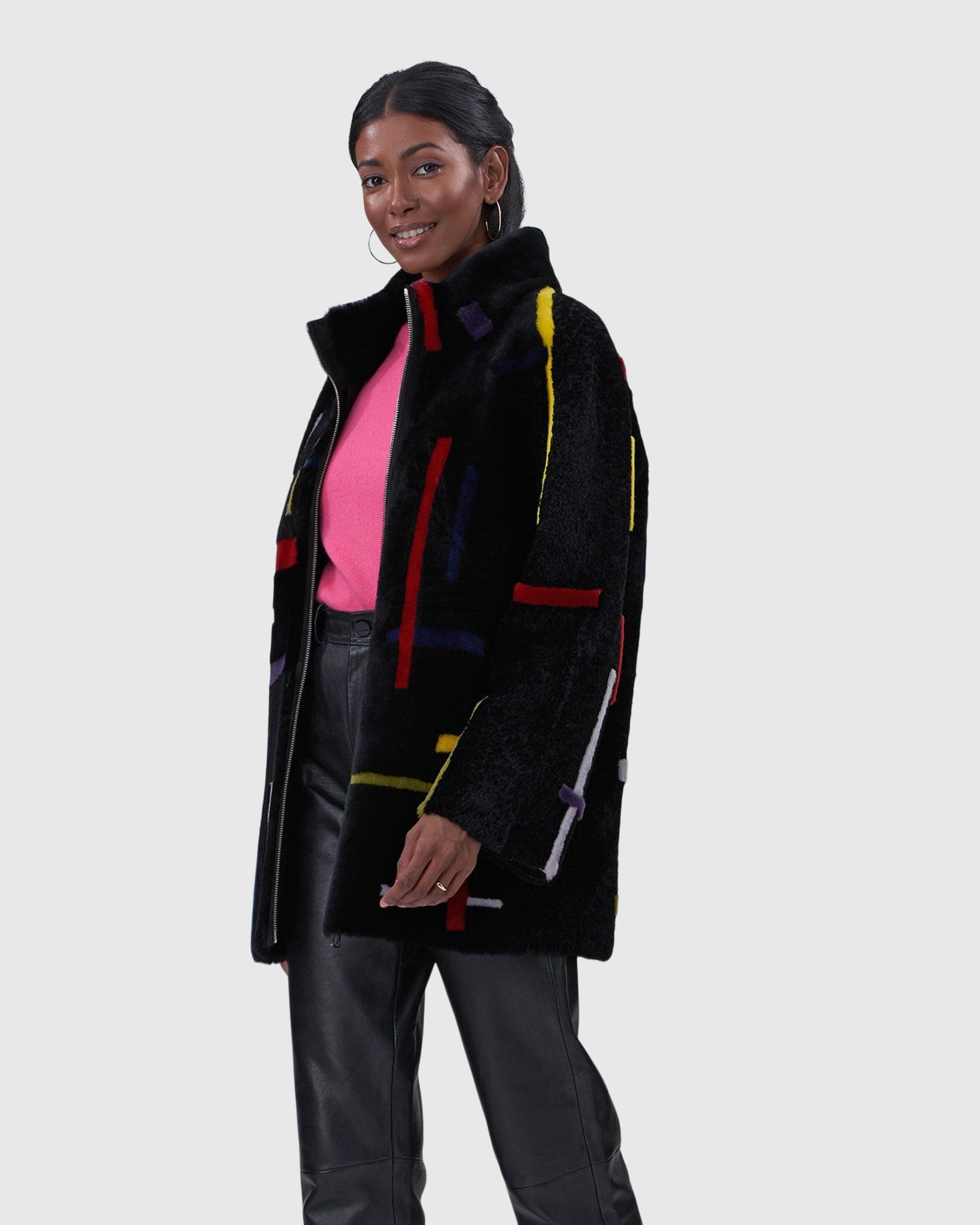 #Color_BLACK/MULTI INTARSIA