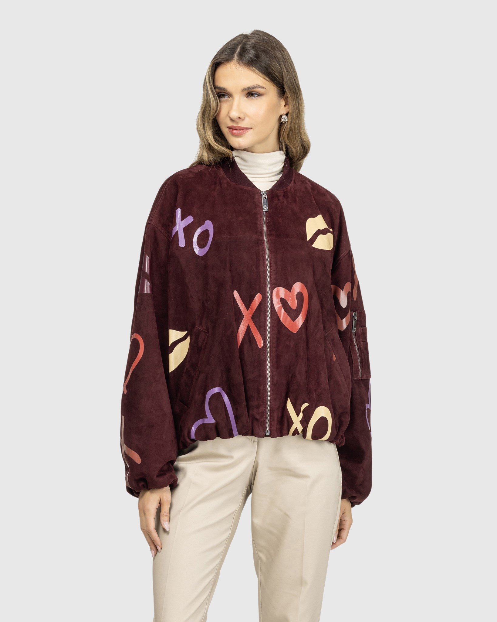 #Color_BURGUNDY/XO MULTI