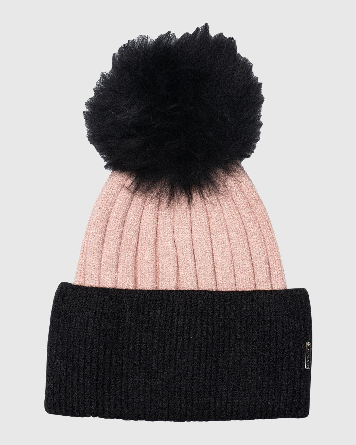 Queensfur Cozy Hat in 2 colors Black/Burgundy w/removable PomPom New QUEENFUR Hat and Scarf Set for Women Thick Winter Cable Knit  main image 4