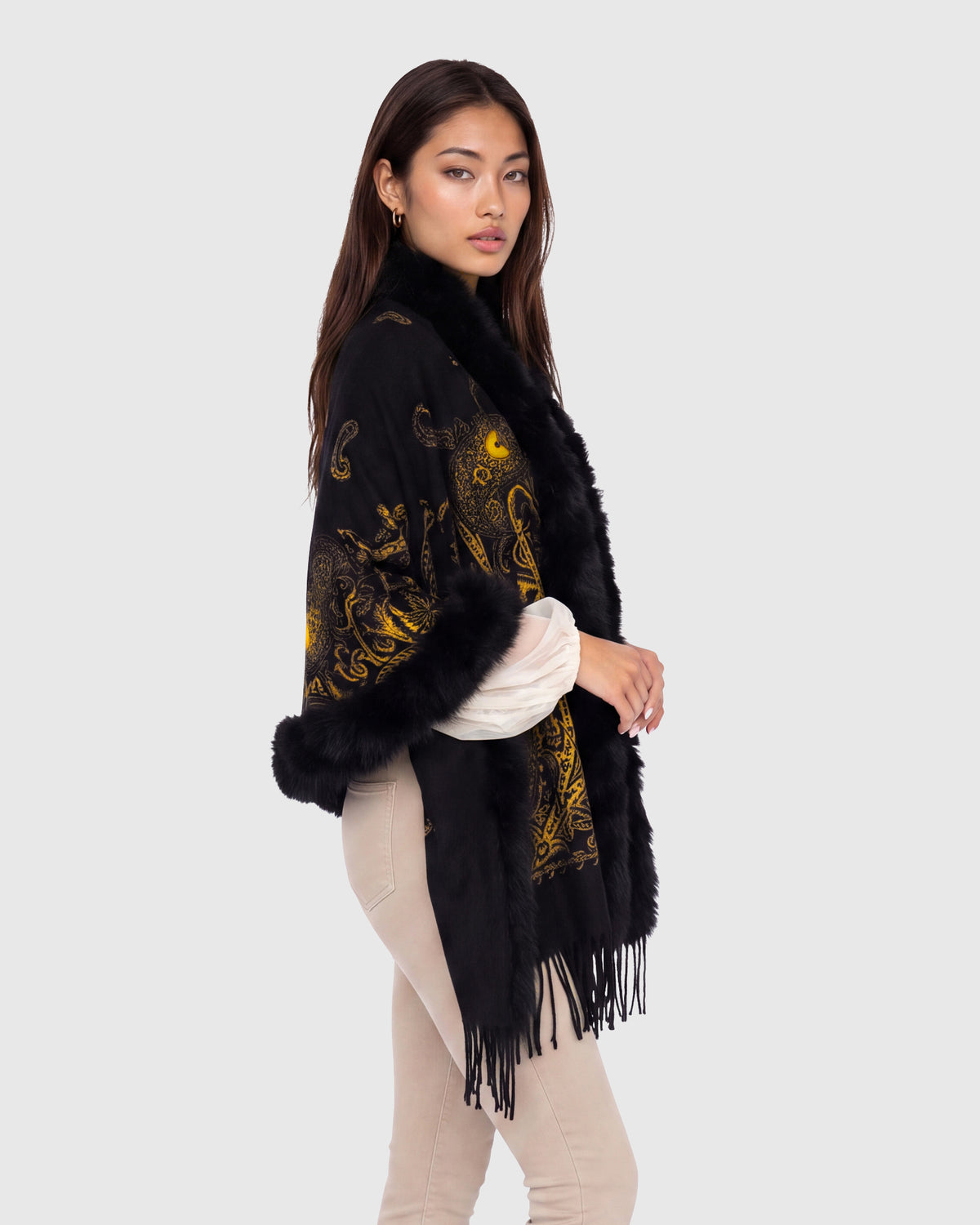 #Color_BLACK GOLD PAISLEY