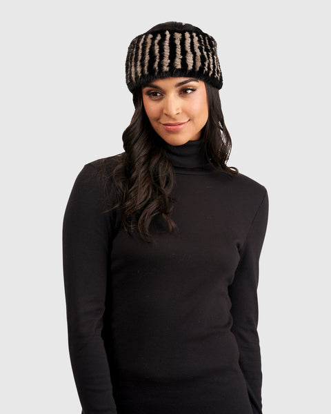 NUMBER (N)INE Wool Hair Band Black 初期 Mink Knit Headband