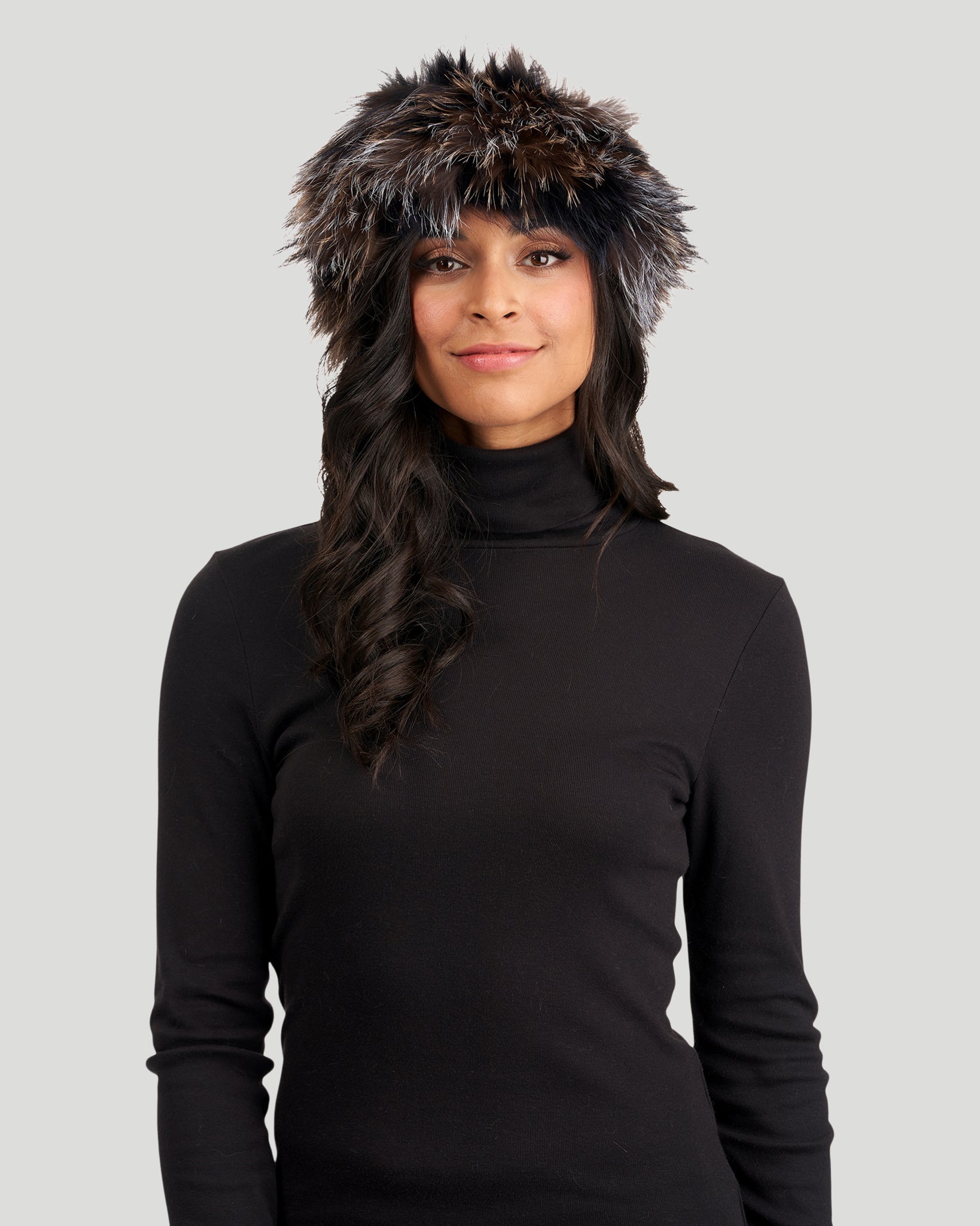 Silver Fox Knit Head Band