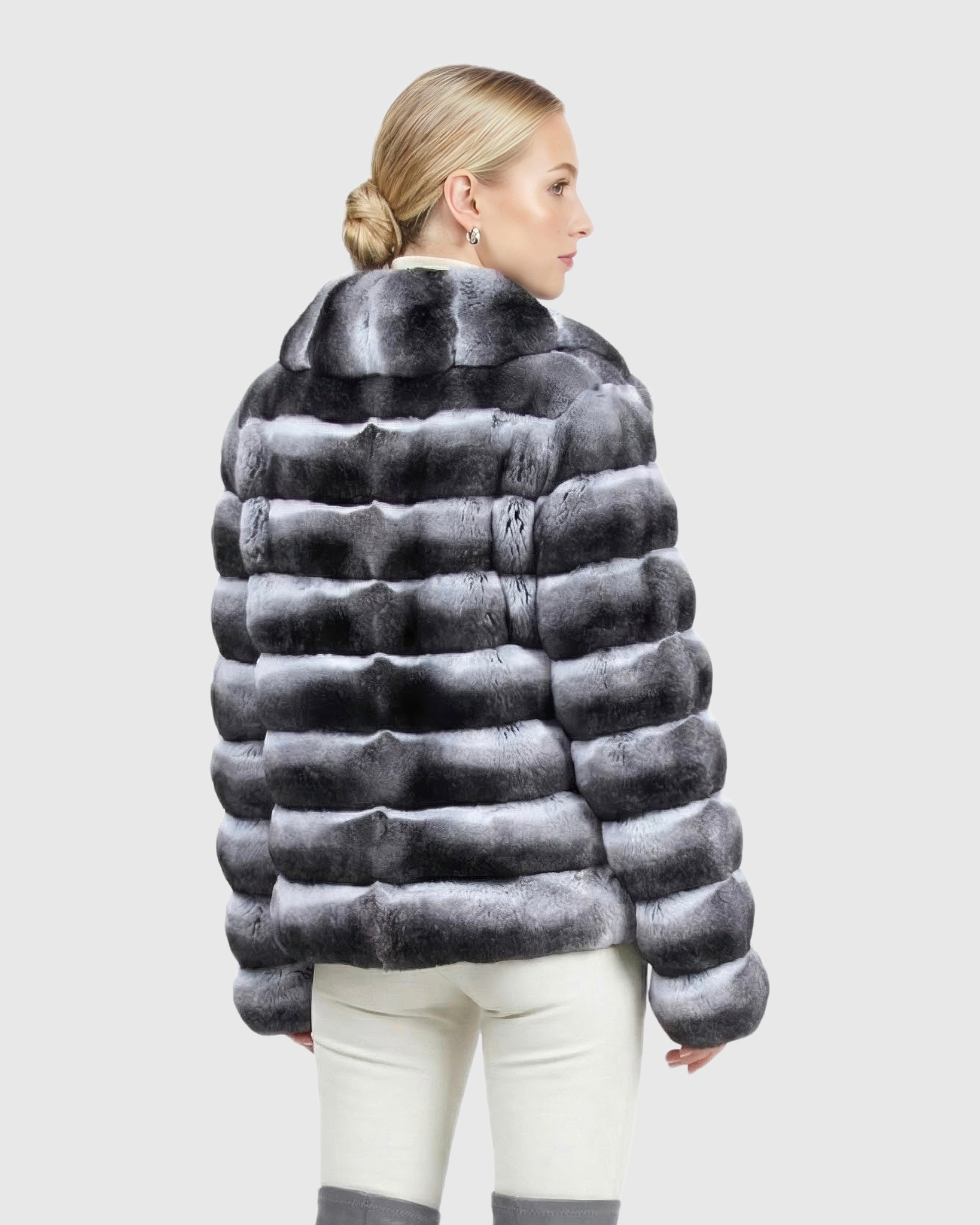 Horizontal Chinchilla Jacket