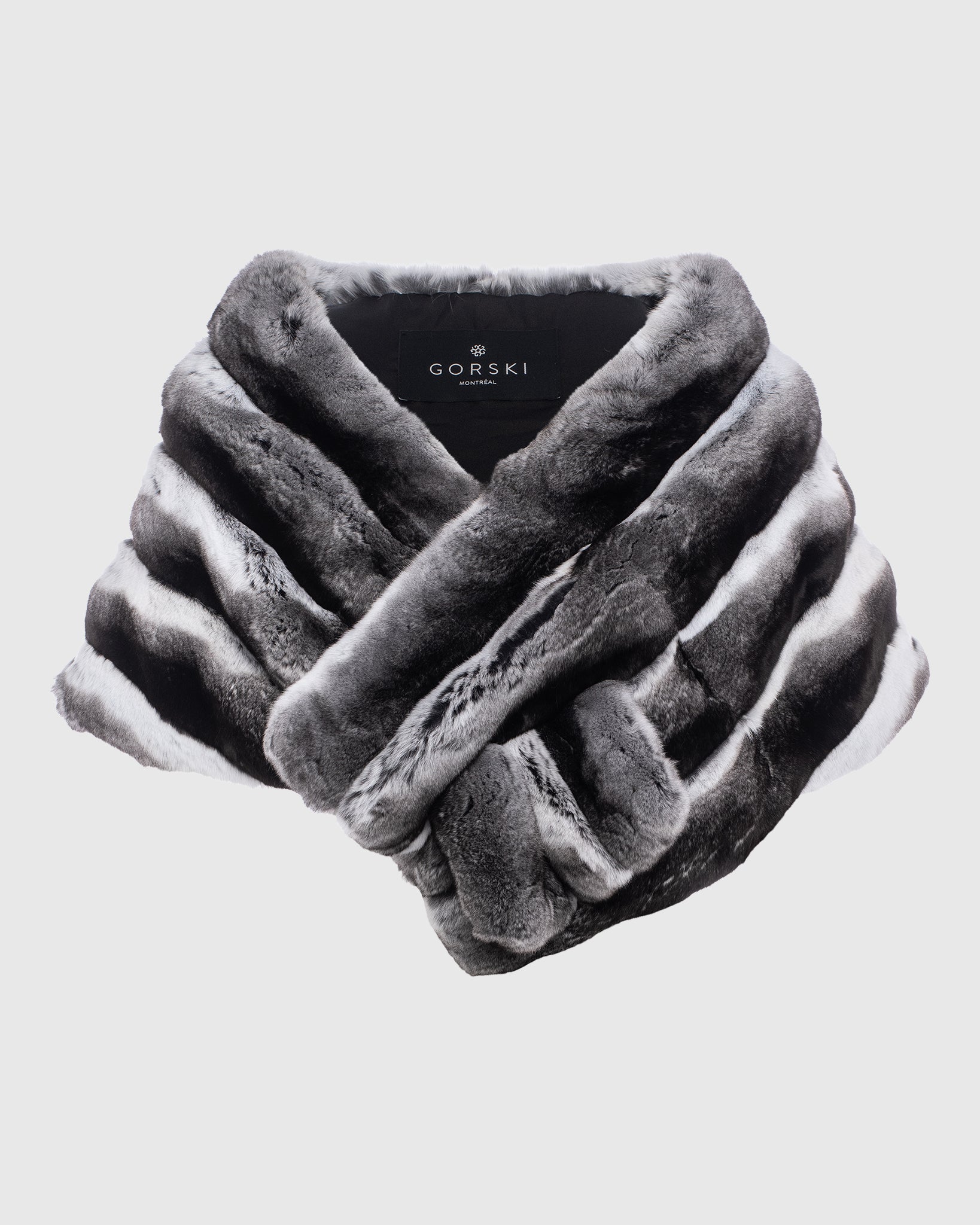 Chinchilla Fur Stole | Luxury Chinchilla Fur Wrap | Gorski