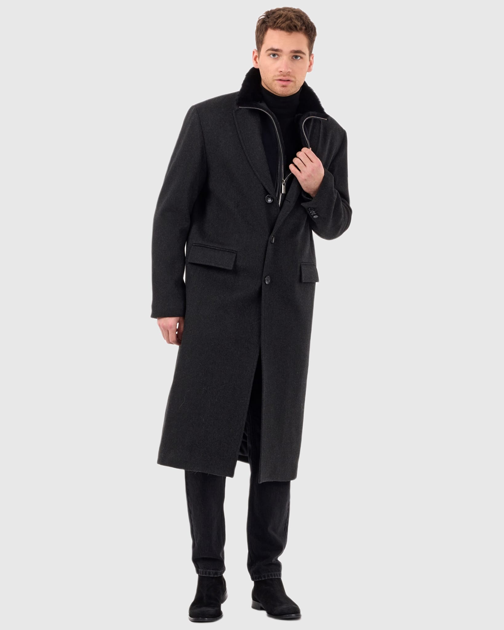 #Color_BLACK MELANGE