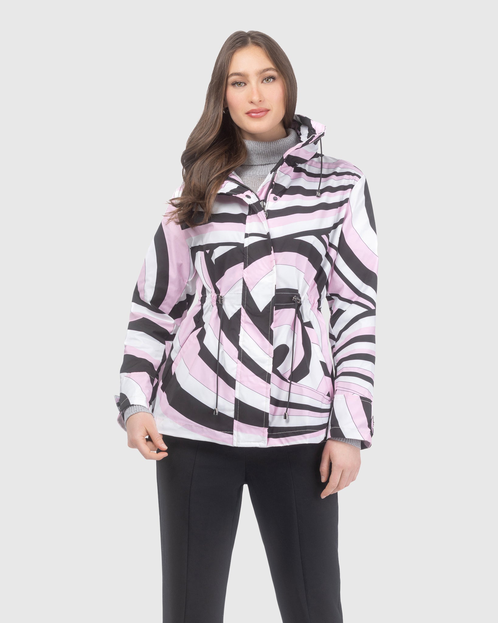 LIGHTWEIGHT JACKET WITH CONCEALED HOOD