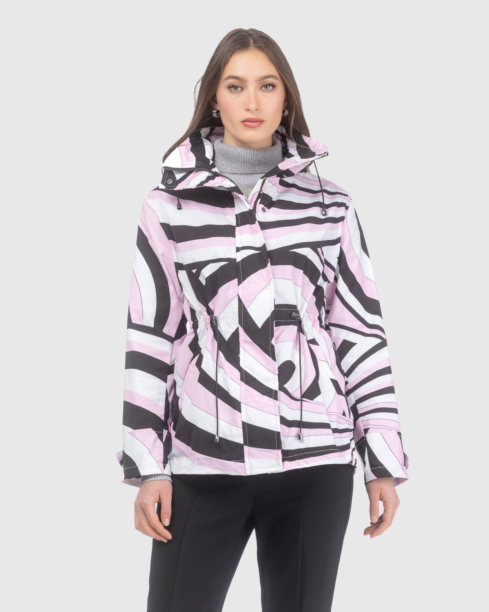 LIGHTWEIGHT JACKET WITH CONCEALED HOOD