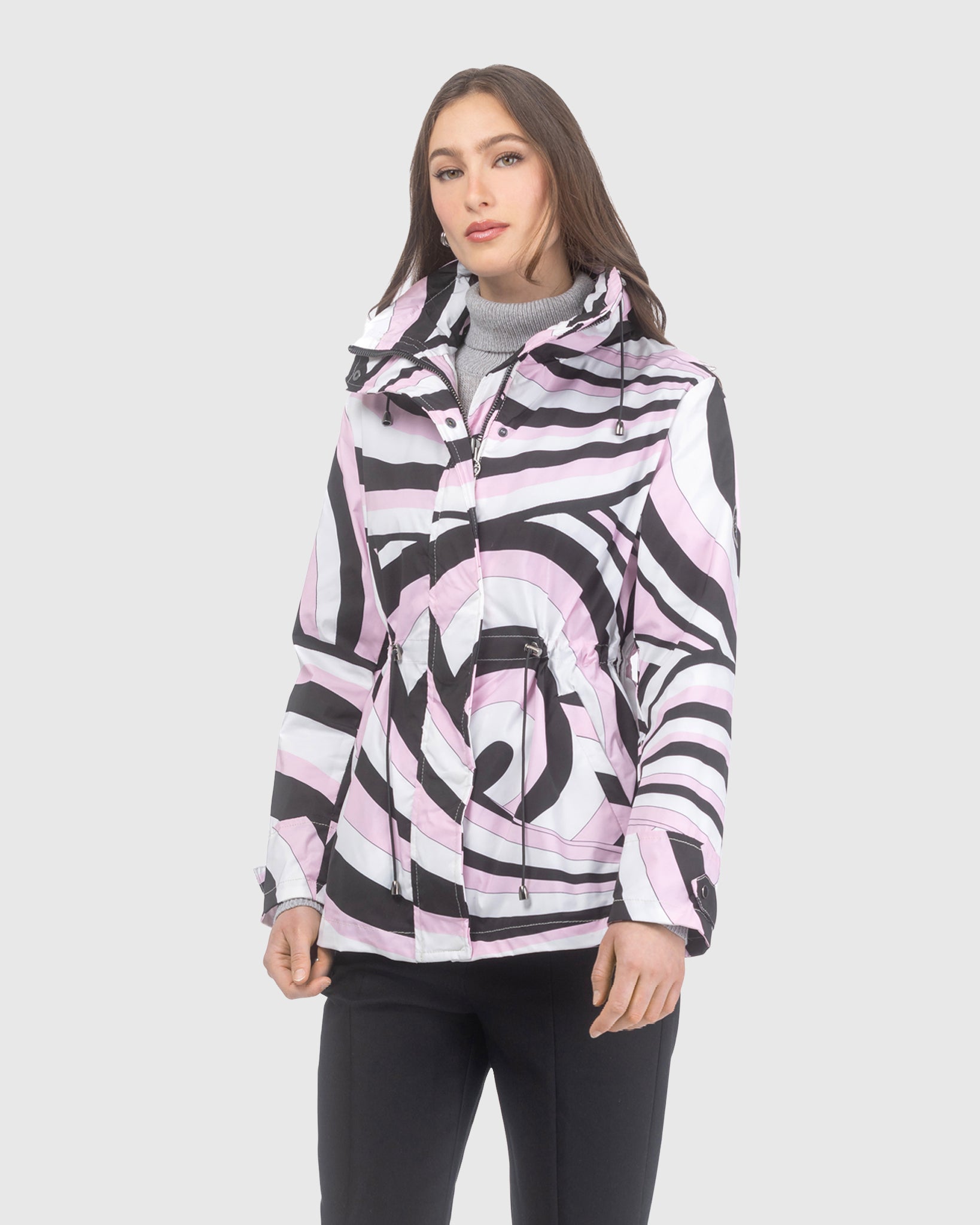 LIGHTWEIGHT JACKET WITH CONCEALED HOOD