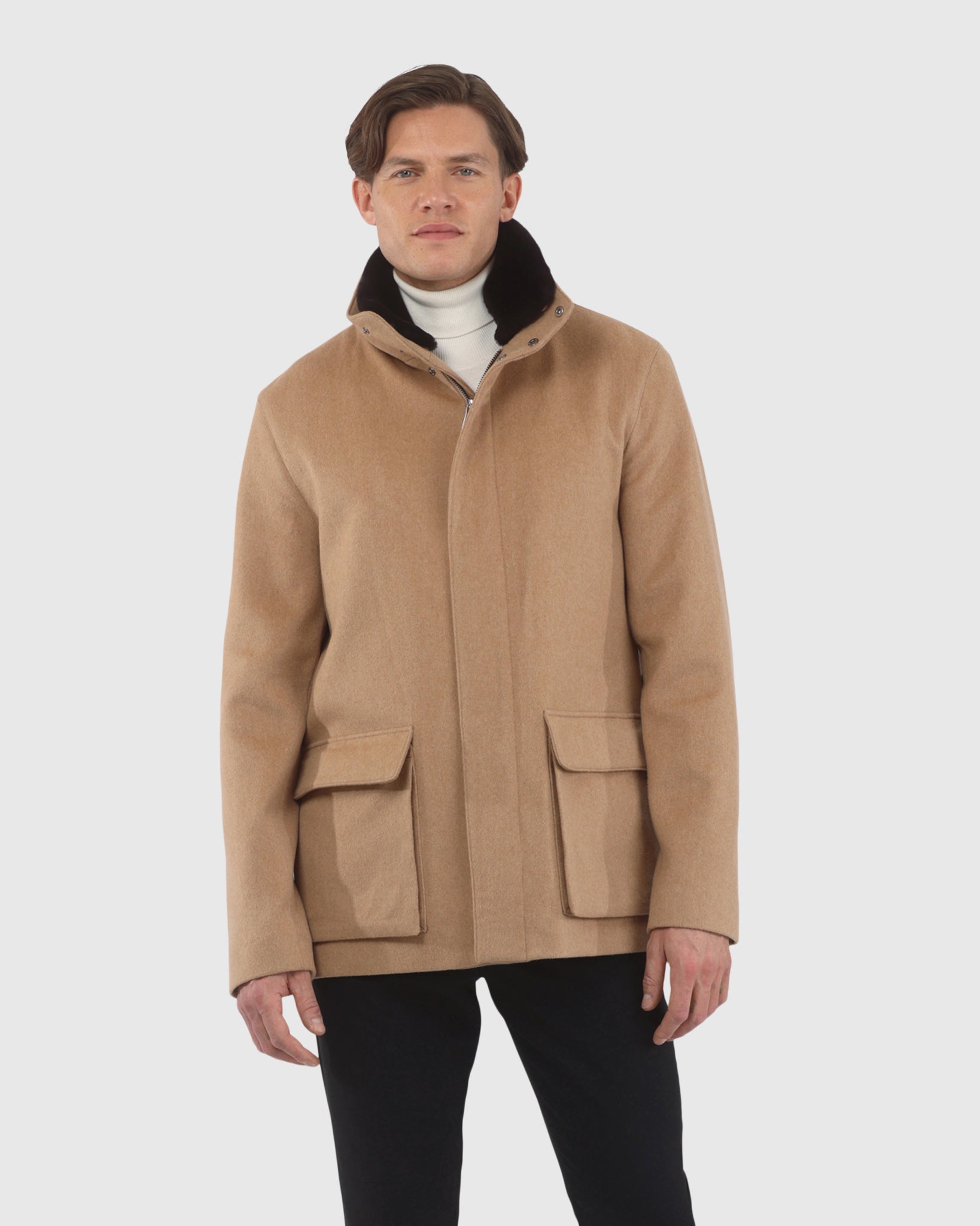 【関税&送料込】Loro Piana Arsa Jacket Men's Loro Piana Wool Jacket with Detachable Select