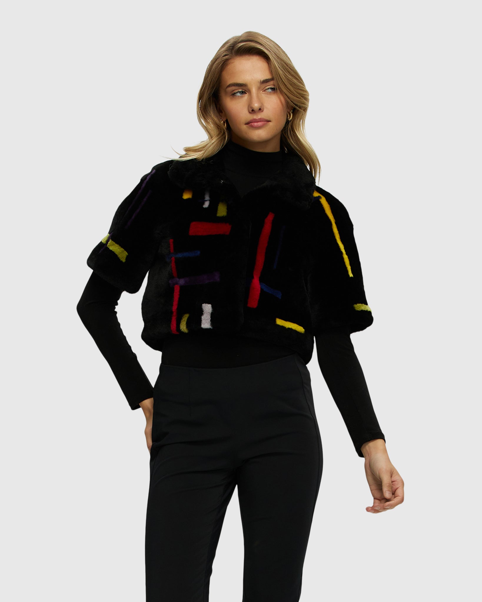 #Color_BLACK/MULTI INTARSIA