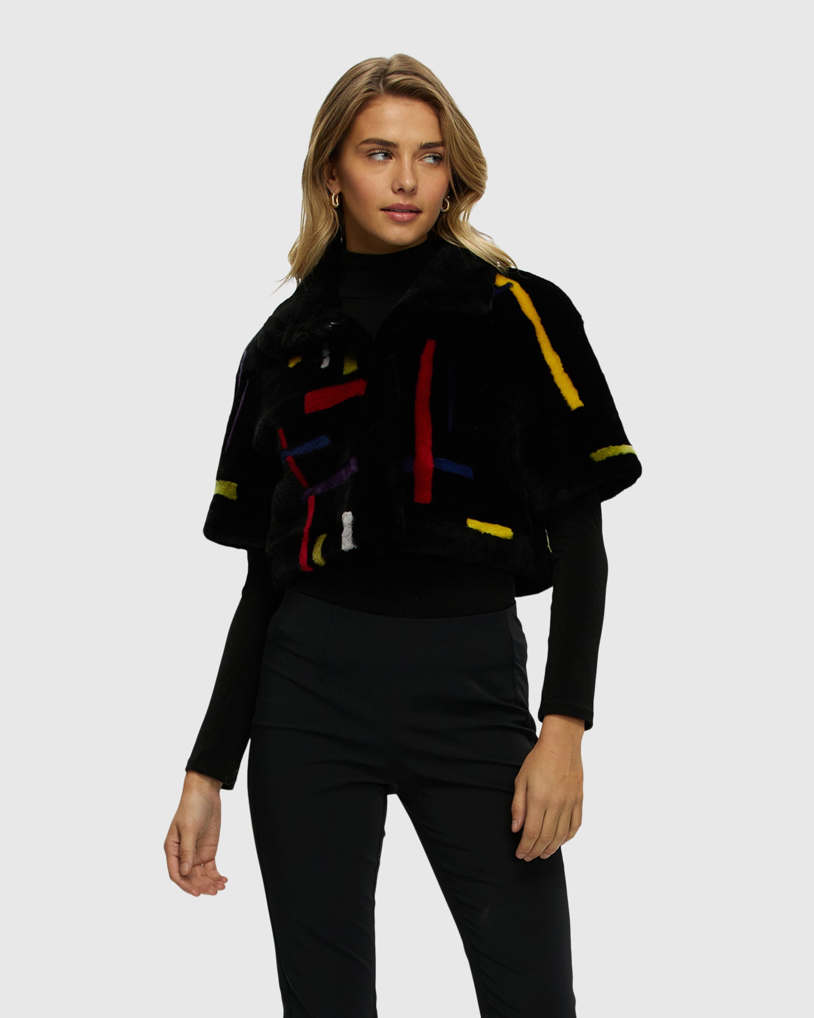 #Color_BLACK/MULTI INTARSIA