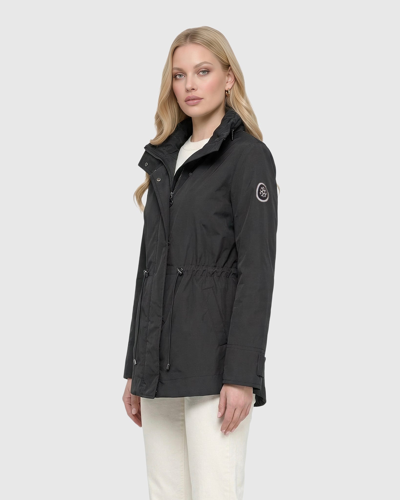 Lightweight Jacket With Concealed Hood