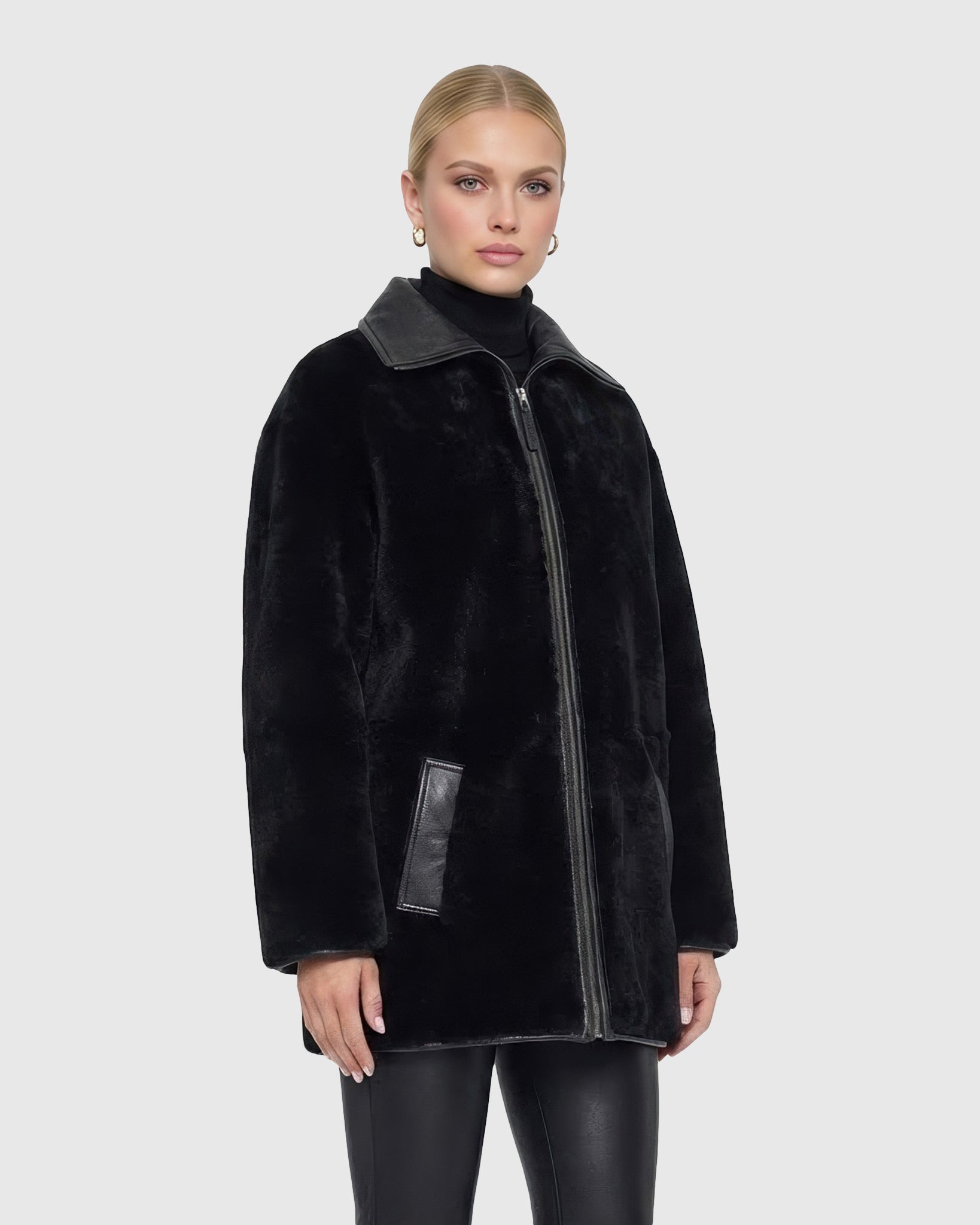 REVERSIBLE SELECT SHEARLING LAMB JACKET