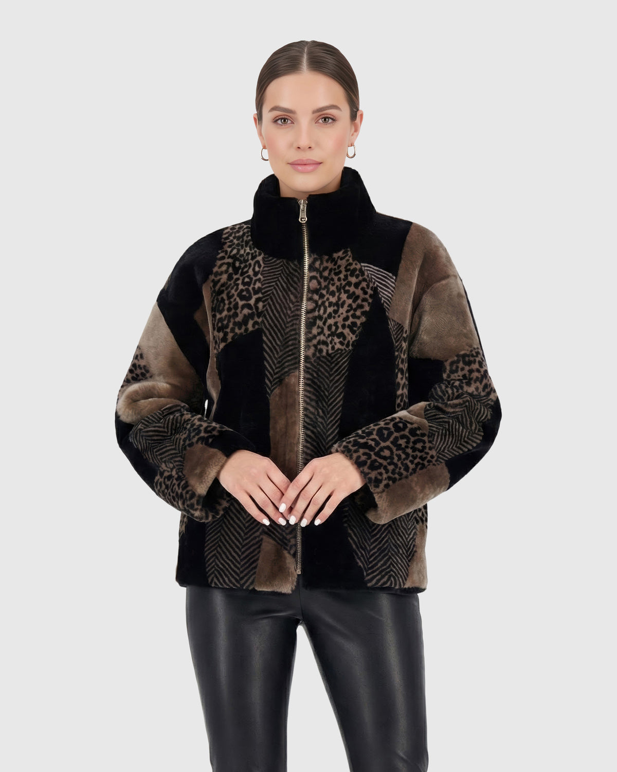 #Color_Gray Animal Print/Multi