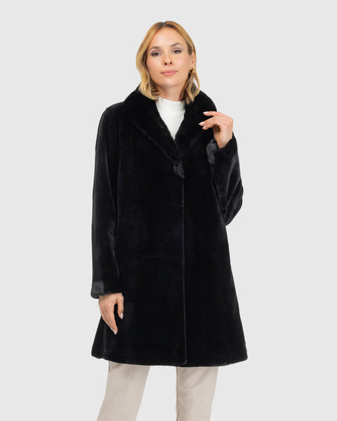 Sheared Mink Reversible Short Coat