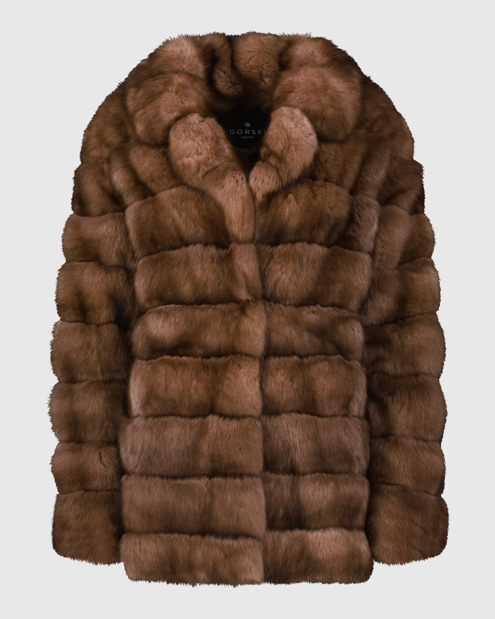 Sable Jacket with Leather Belt