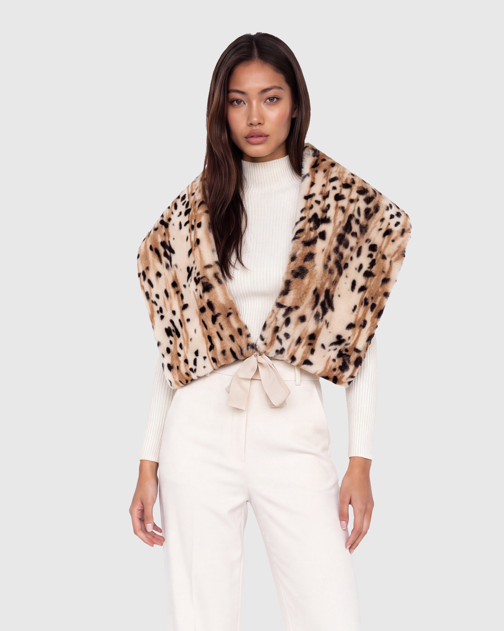 SELECT SHEARLING LAMB SHAWL