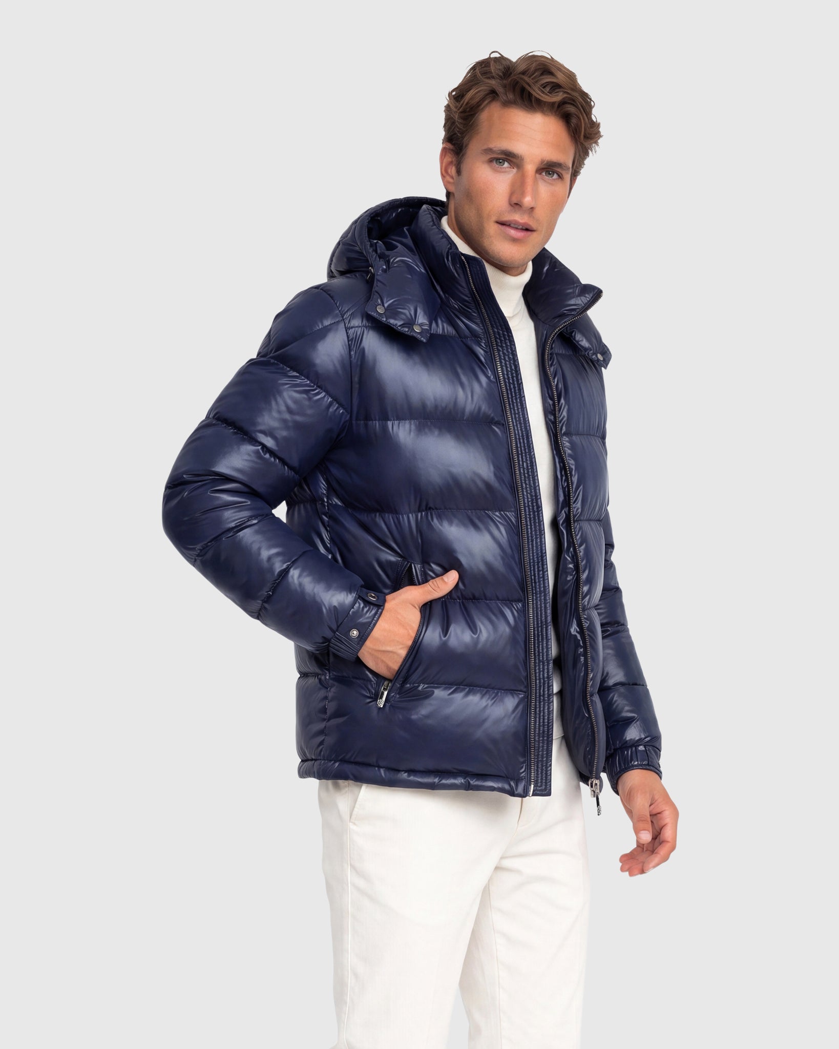 MEN`S QUILTED APRES-SKI PARKA