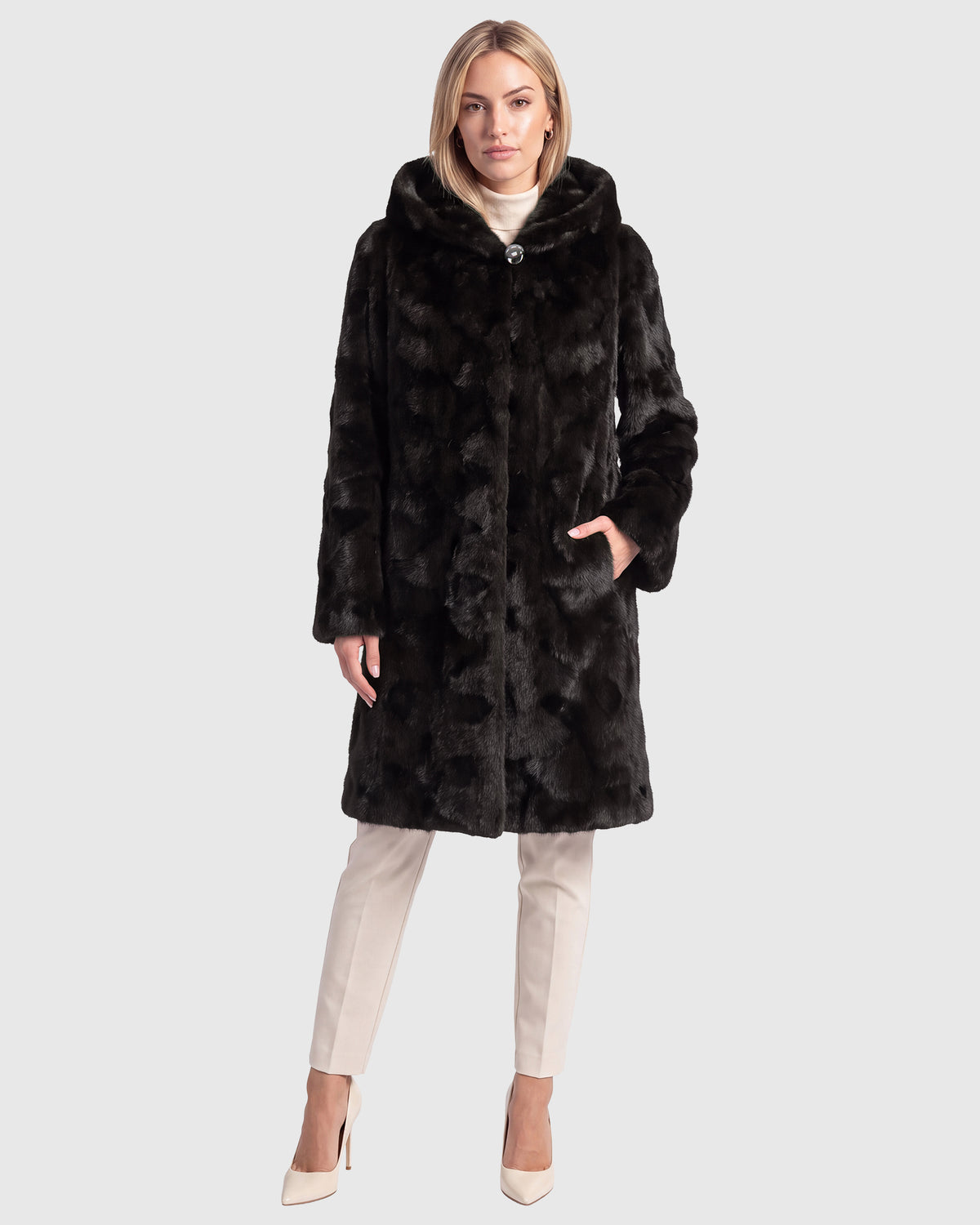 MINK SECTIONS STROLLER, HOOD