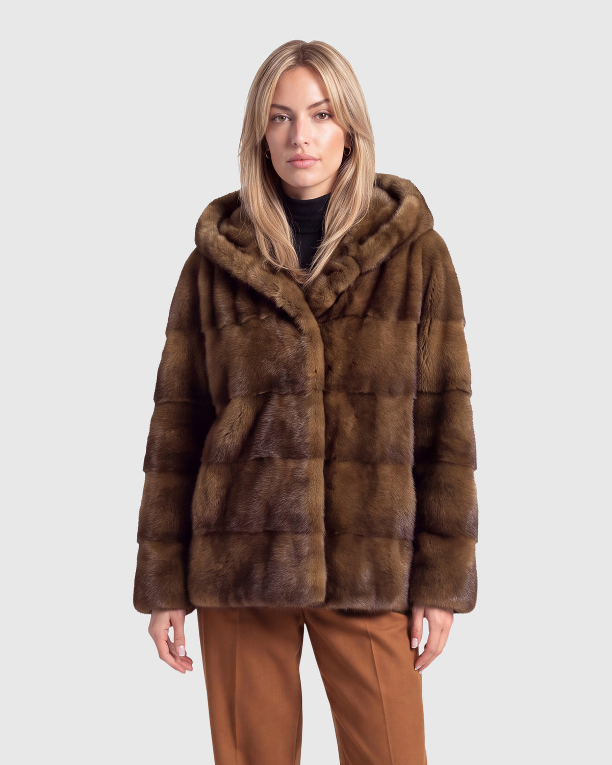 MINK JACKET, HOOD