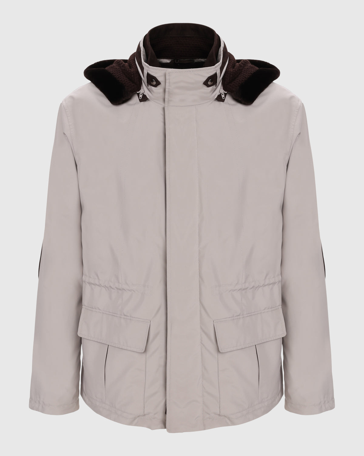 MEN'S WATER REPELLENT PARKA WITH SELECT SHEARLING LAMB TRIM