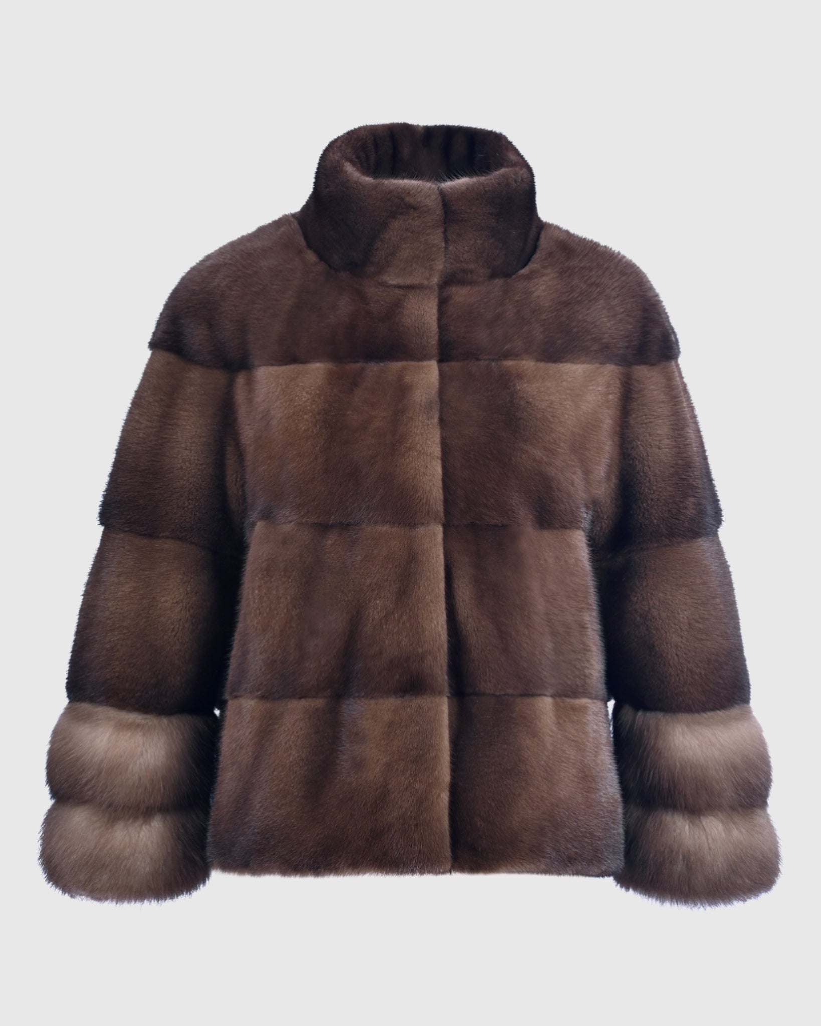 MINK JACKET WITH STONE MARTEN CUFFS