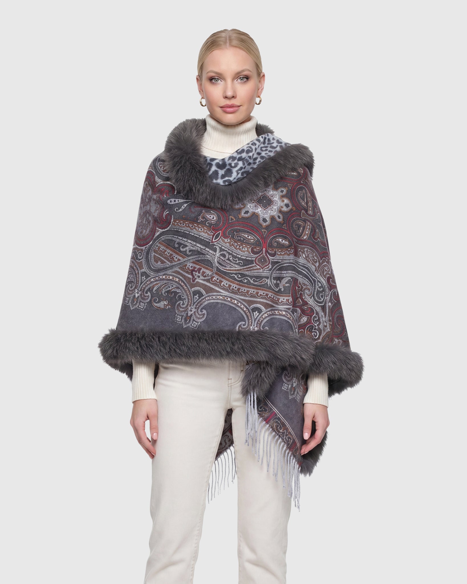 #Color_GRAY PAISLEY/ANIMAL PRINT