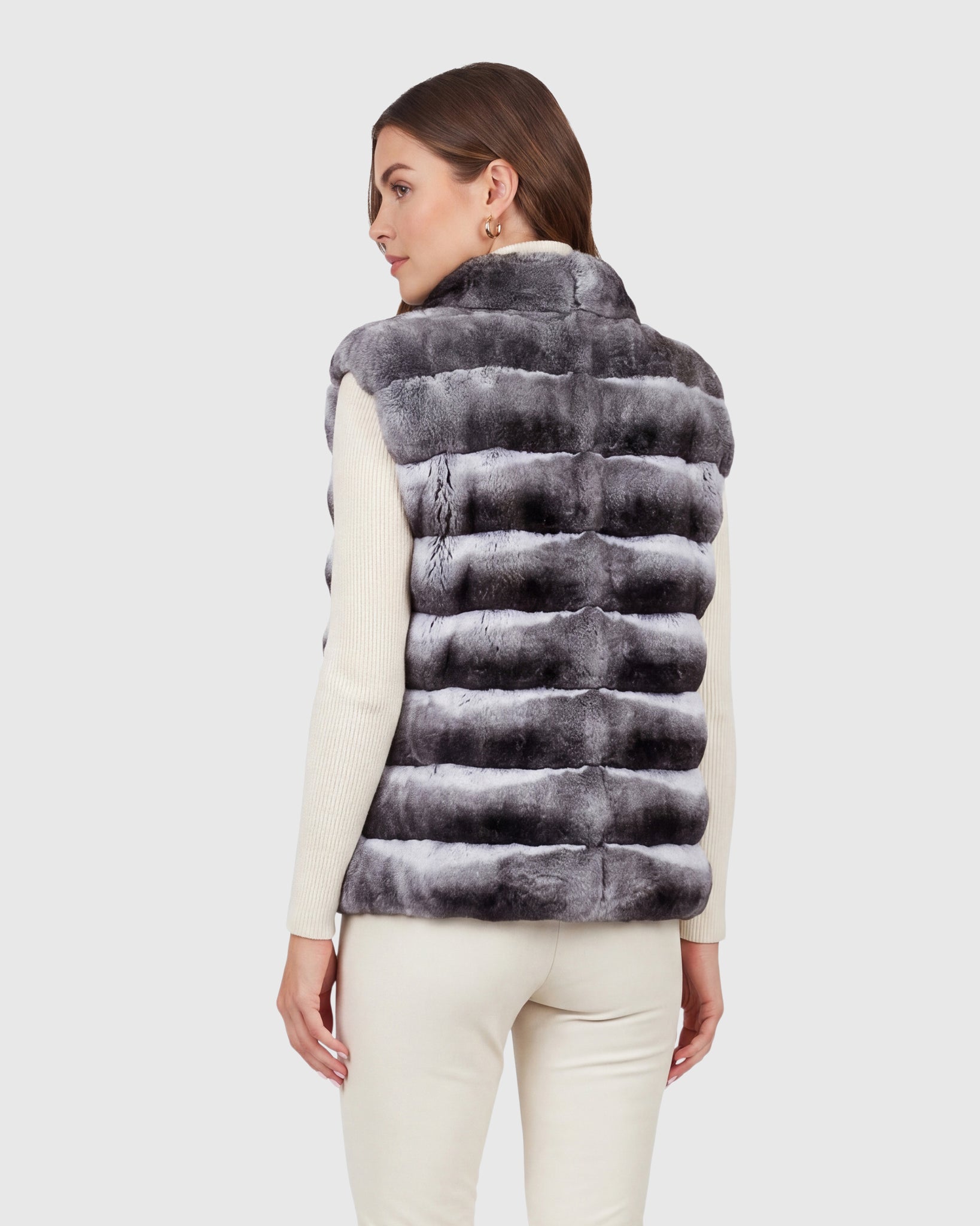 Chinchilla Vest | Luxury Chinchilla Fur Vest | Gorski Montreal