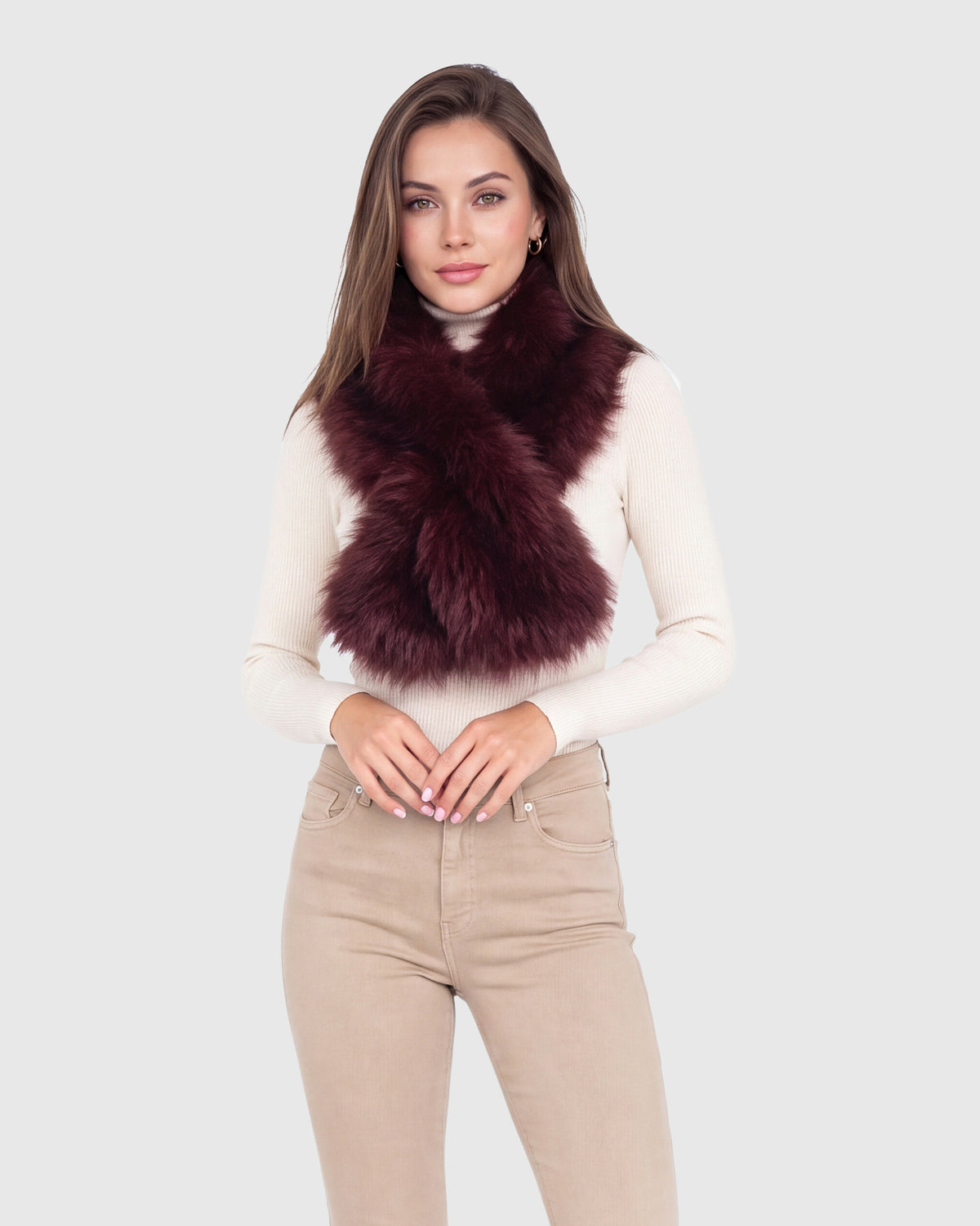SELECT LAMB PULL-THROUGH SCARF
