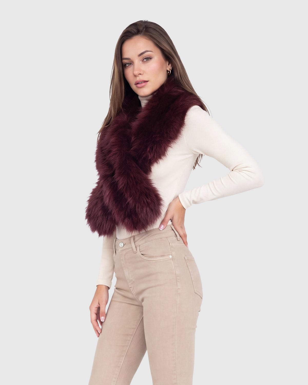 SELECT LAMB PULL-THROUGH SCARF