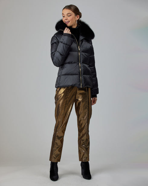 Après-Ski Jacket With Detachable Fox Collar