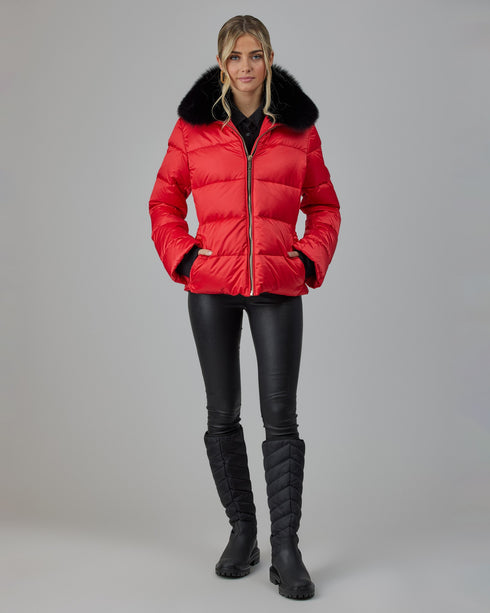 Après-Ski Jacket With Detachable Fox Collar