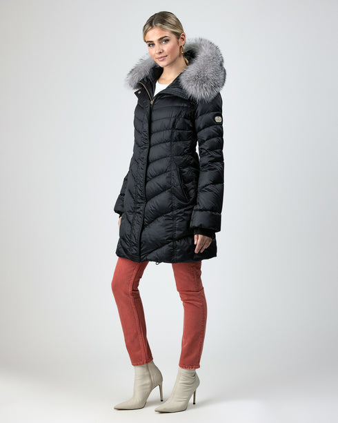 Après-Ski Jacket With Detachable Fox Hood Trim