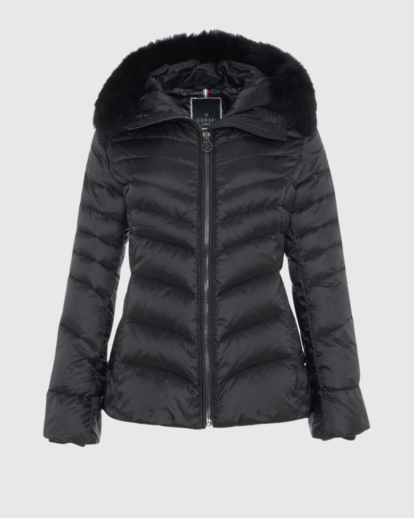 APRES-SKI JACKET WITH DETACHABLE TOSCANA LAMB HOOD TRIM