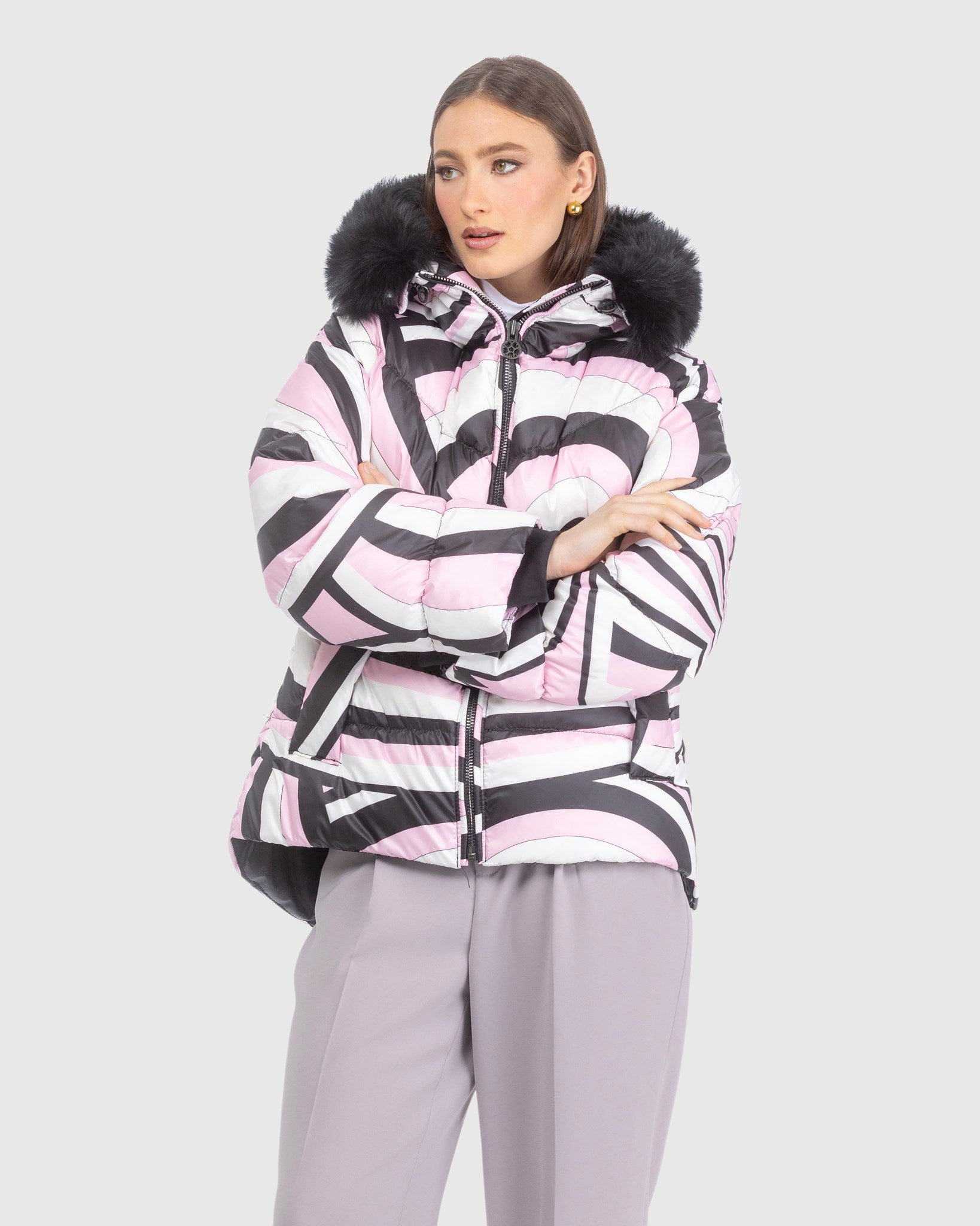 #Color_PINK SWIRL/BLACK