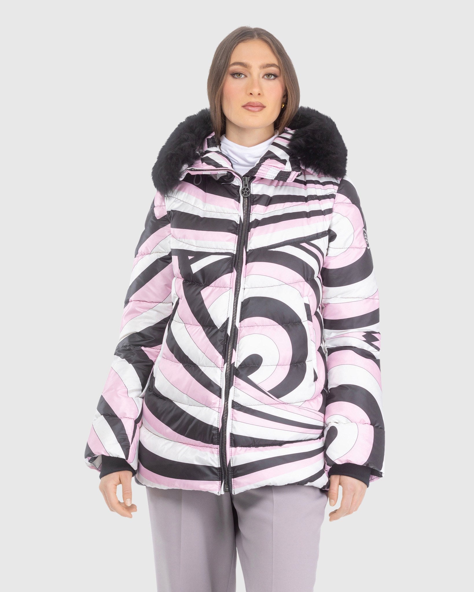 #Color_PINK SWIRL/BLACK