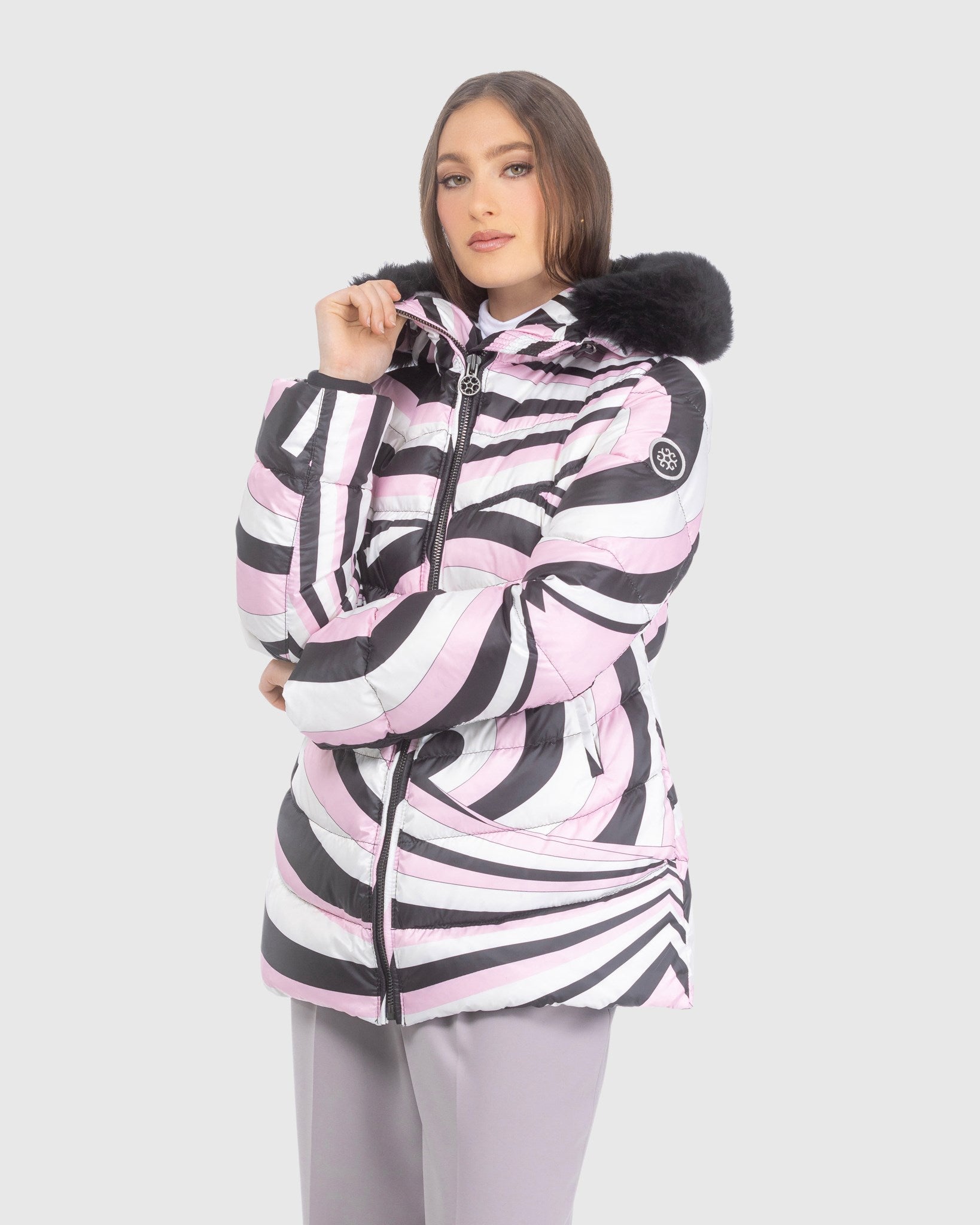 #Color_PINK SWIRL/BLACK