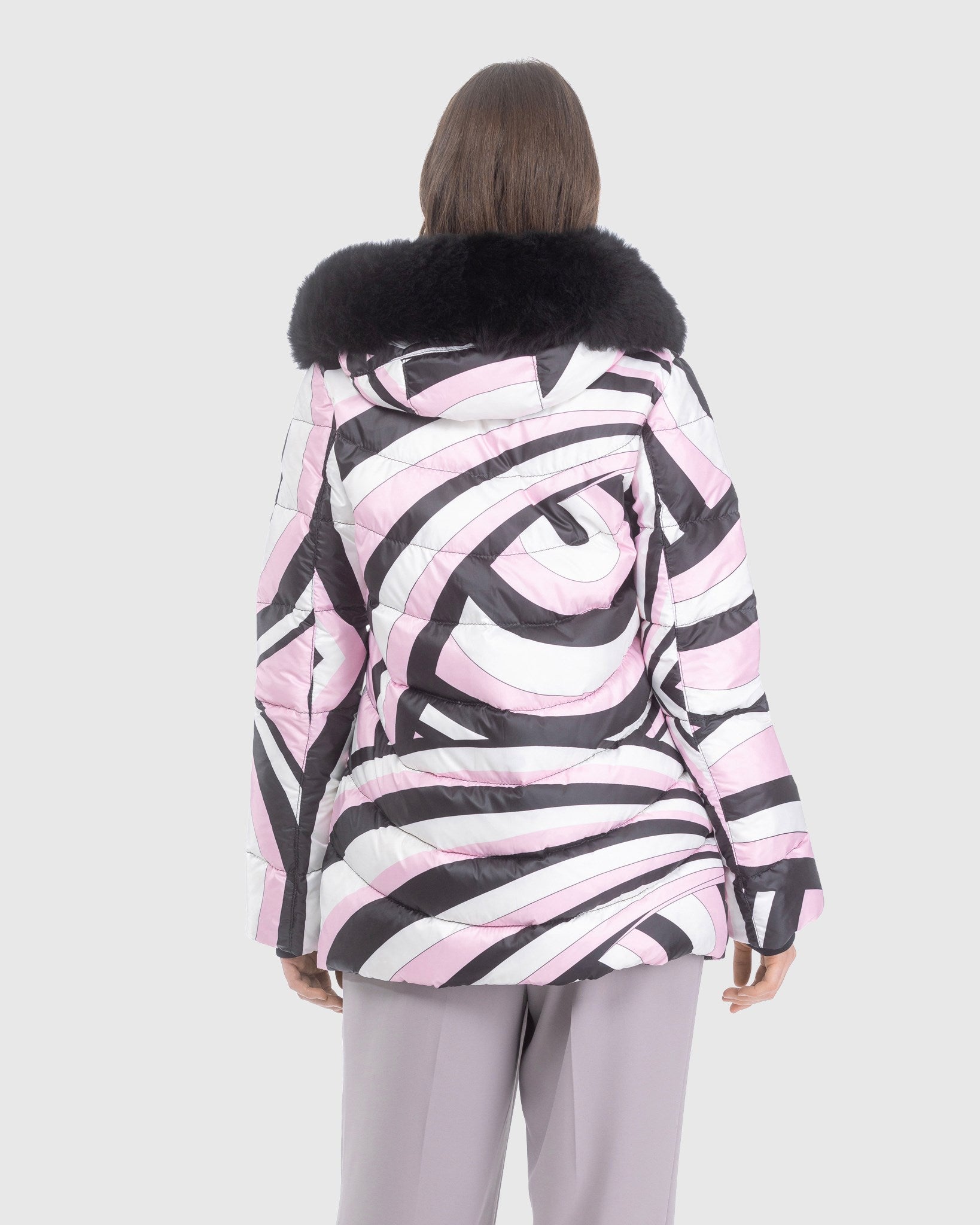 #Color_PINK SWIRL/BLACK