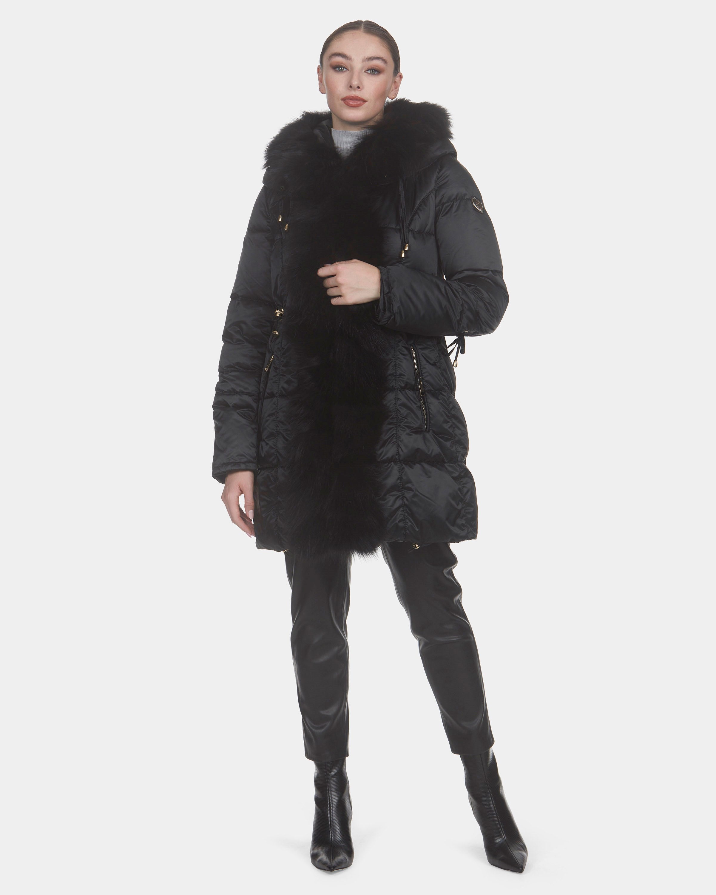 Après-Ski Jacket with Fox Sections Tuxedo