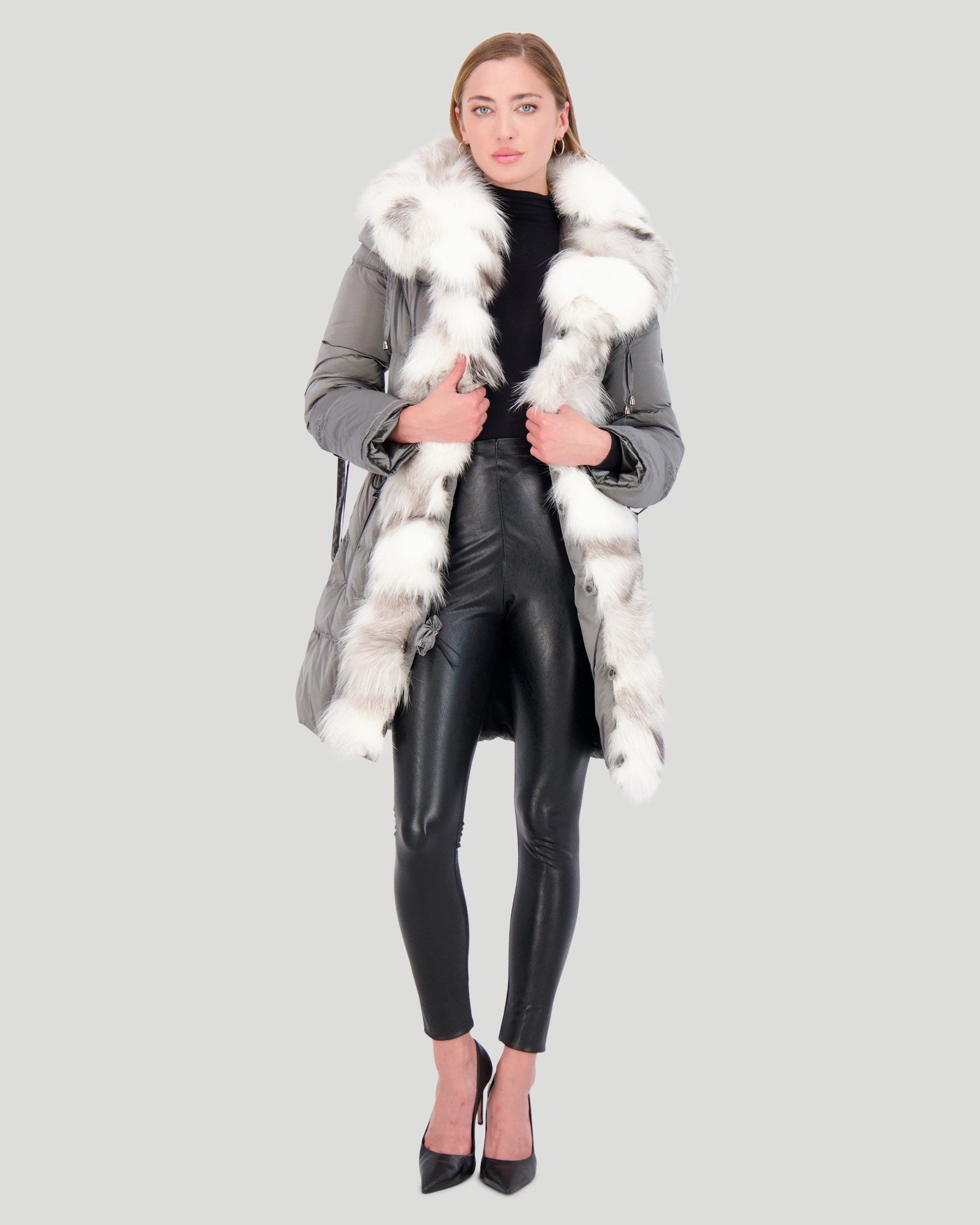 Après-Ski Jacket with Fox Sections Tuxedo