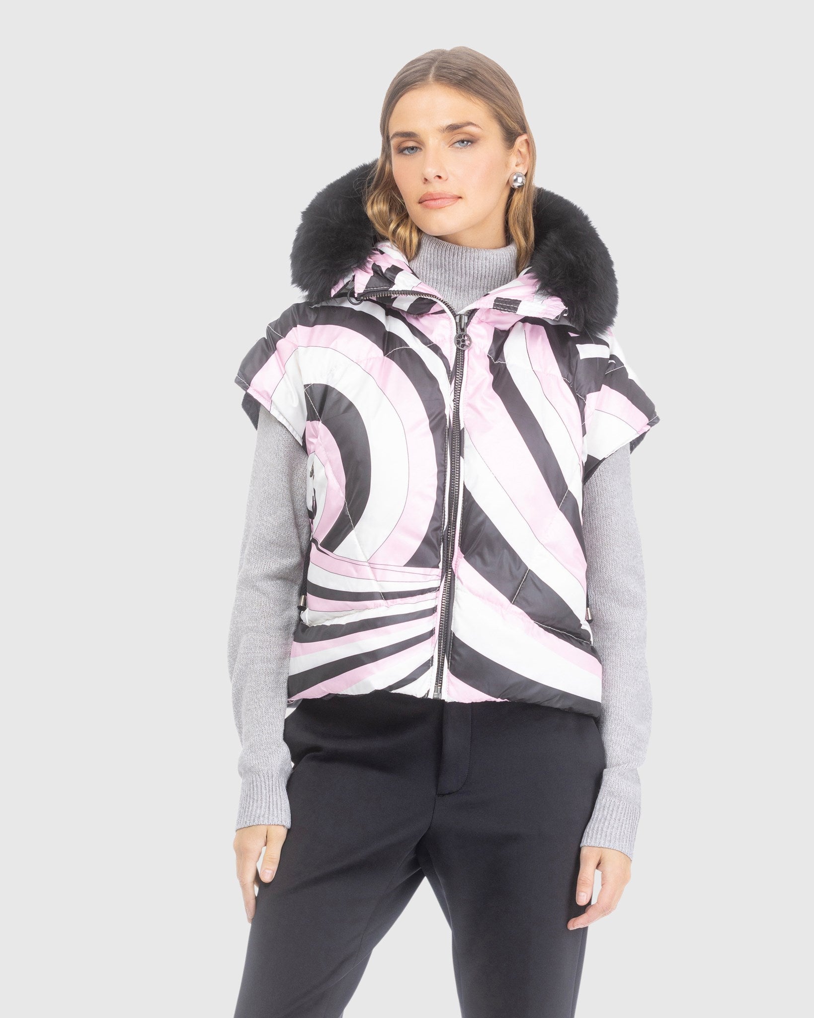#Color_PINK SWIRL/BLACK