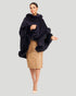 Cashmere Cape With Fox Trim